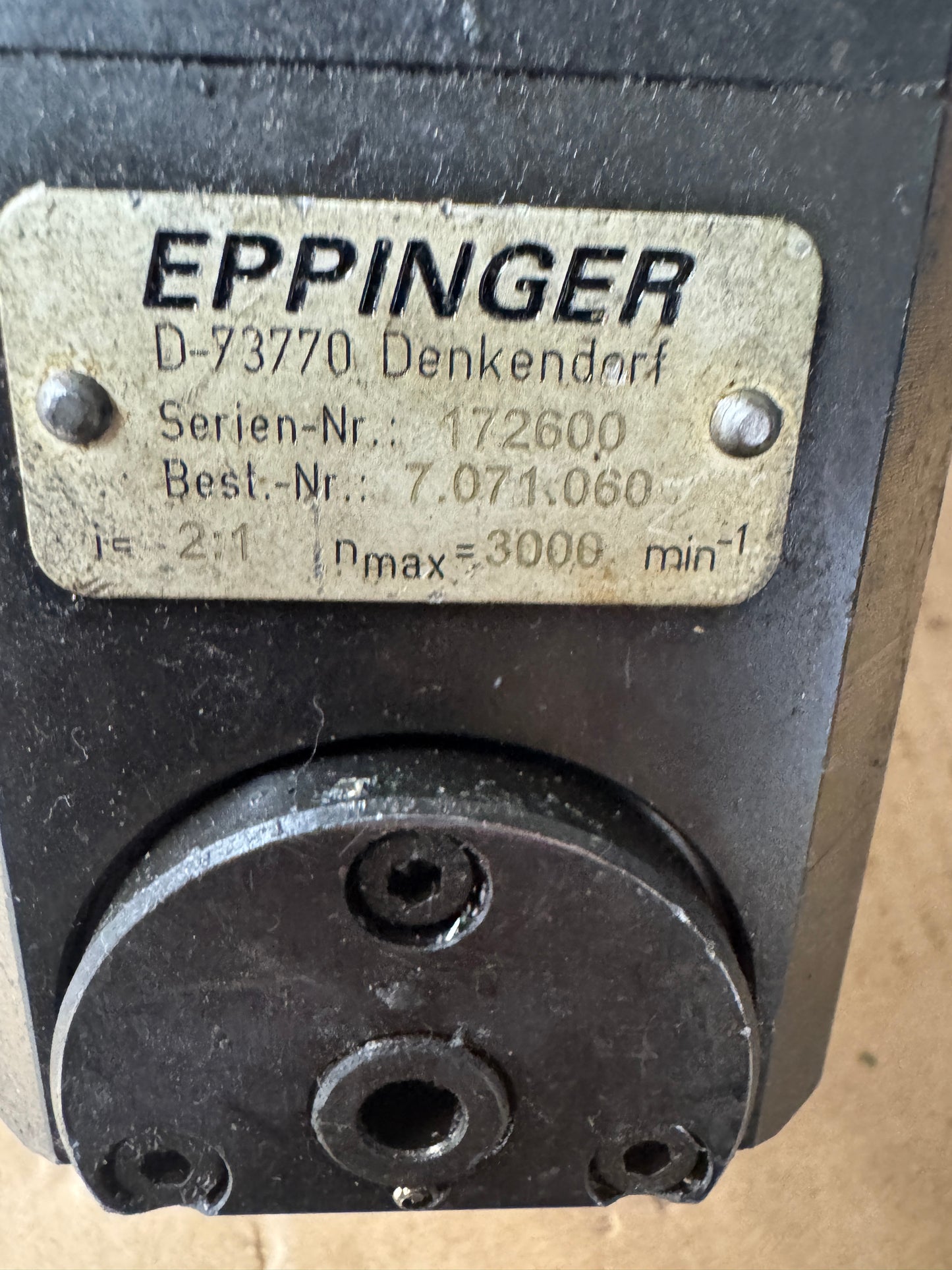Eppinger Live Tool Holder 7.071.060 | BMT55 | 2:1 Gear Ratio, 3000 RPM Max | Orientation: Axial | Coolant Through