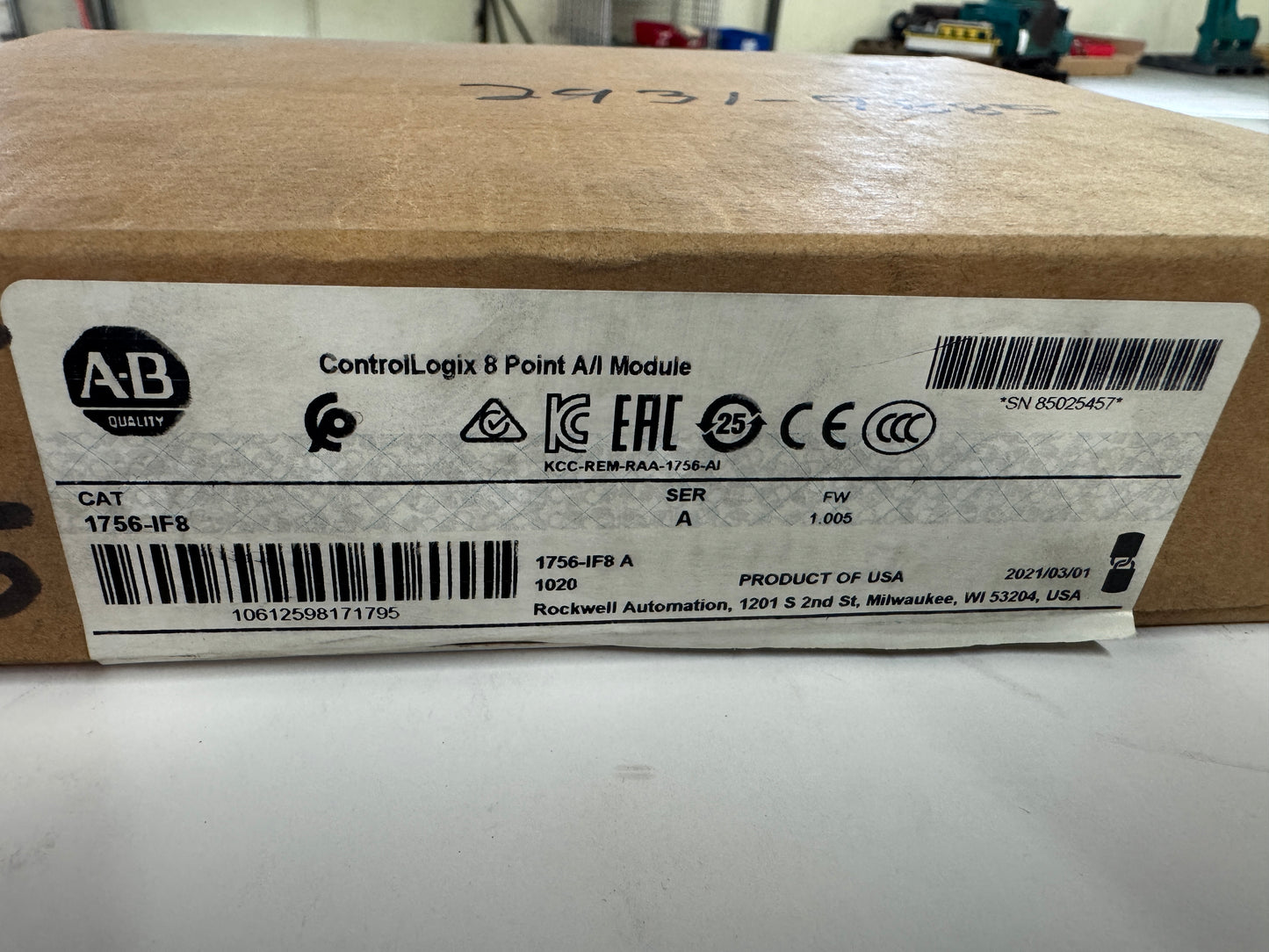 Allen-Bradley ControlLogix 8-Channel Analog Input Module 1756-IF8