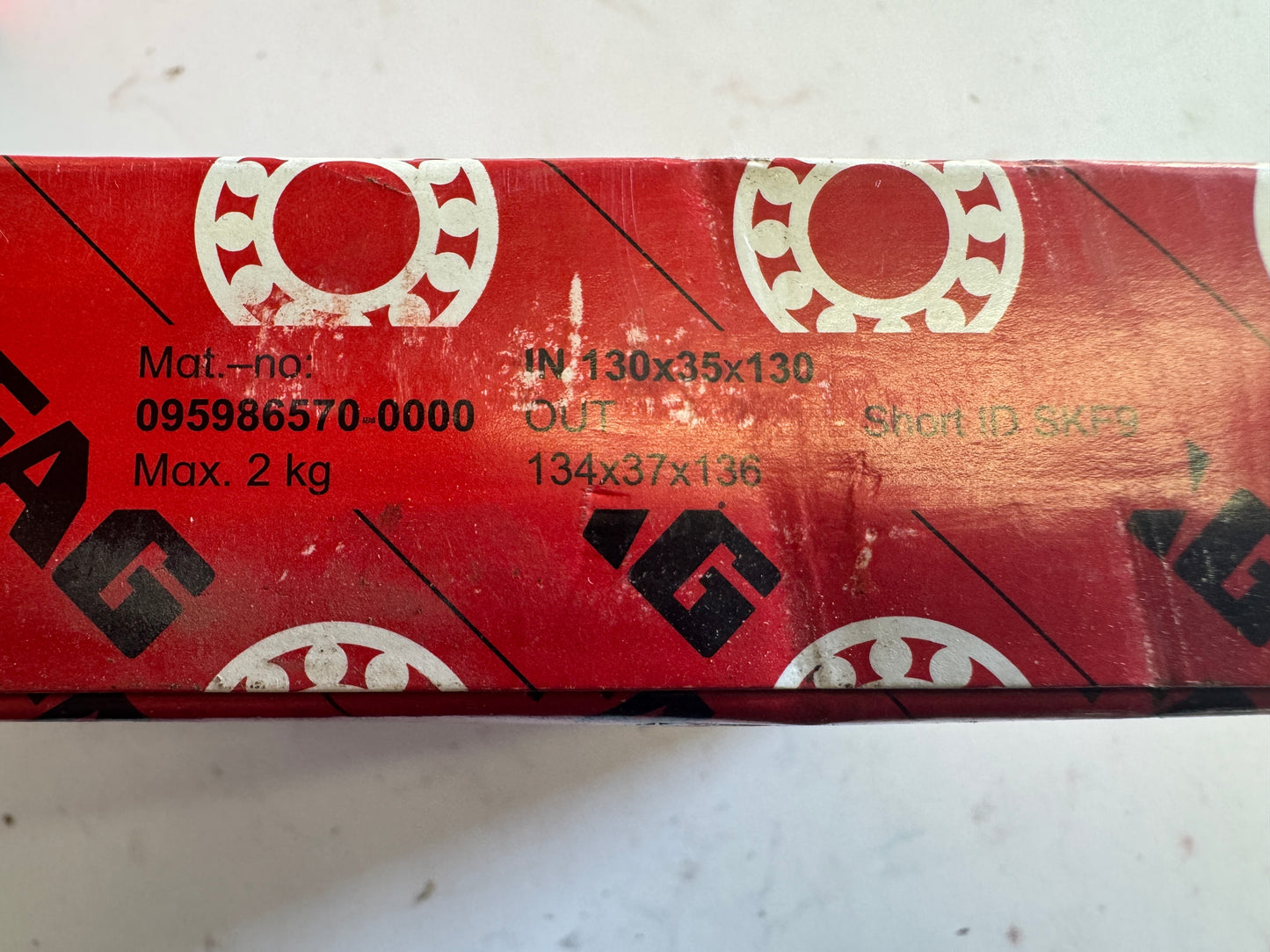 FAG Deep Groove Ball Bearing 6409-C 45 x 120 x 29 mm