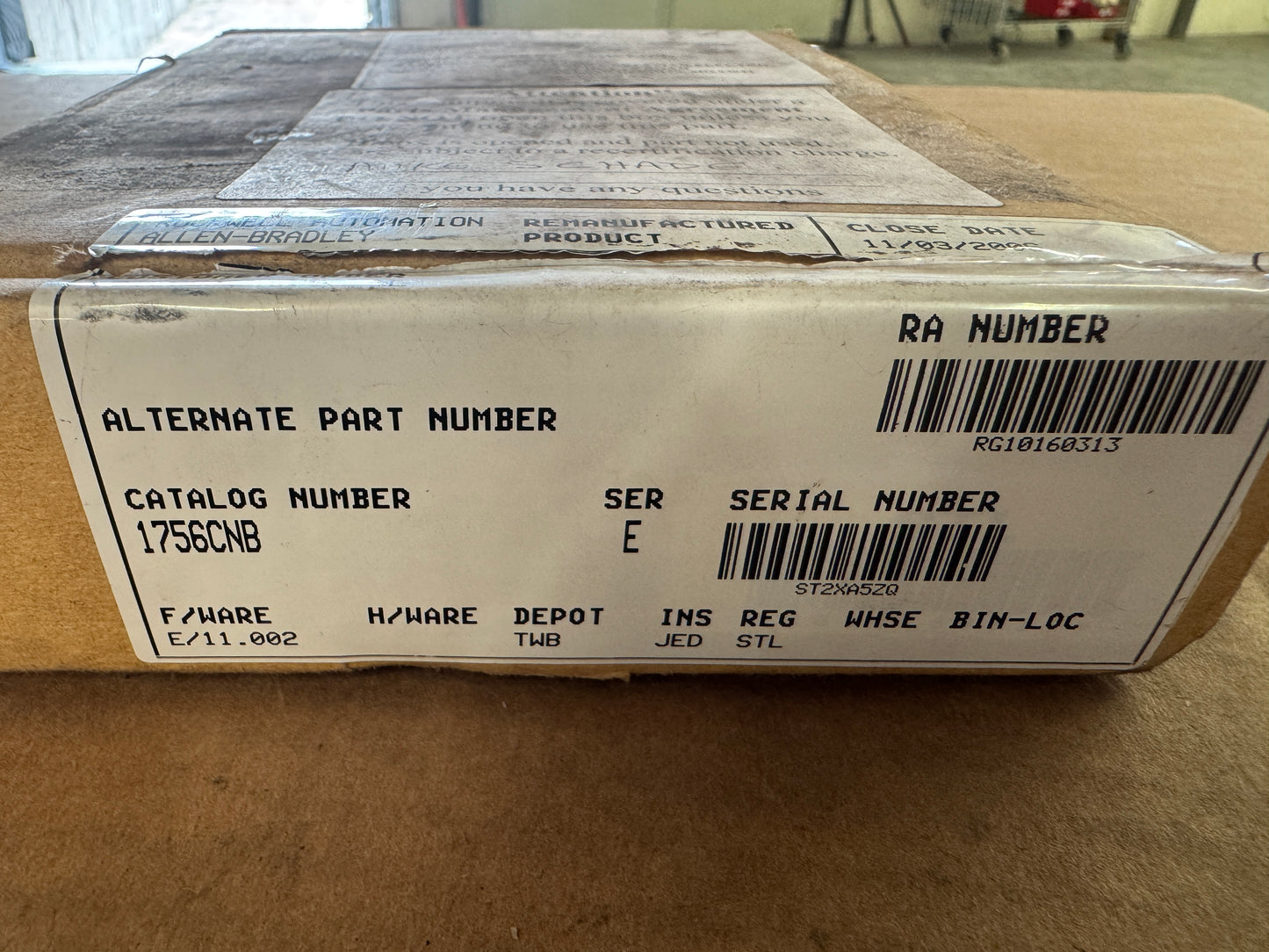 Allen-Bradley ControlNet Communications Bridge Module 1756-CNB/E 24 VDC