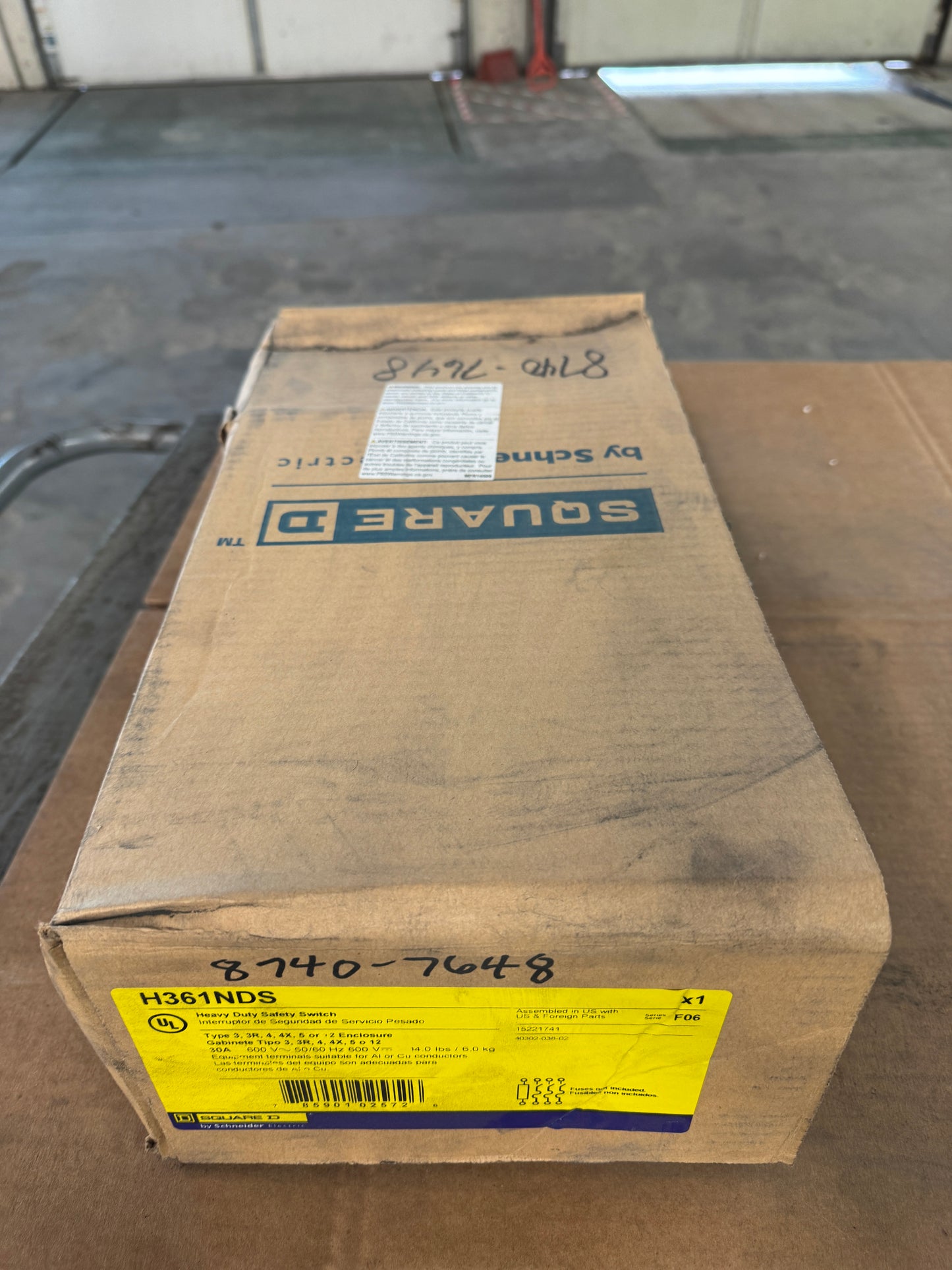 Square D Heavy Duty Safety Switch H361NDS 600 V