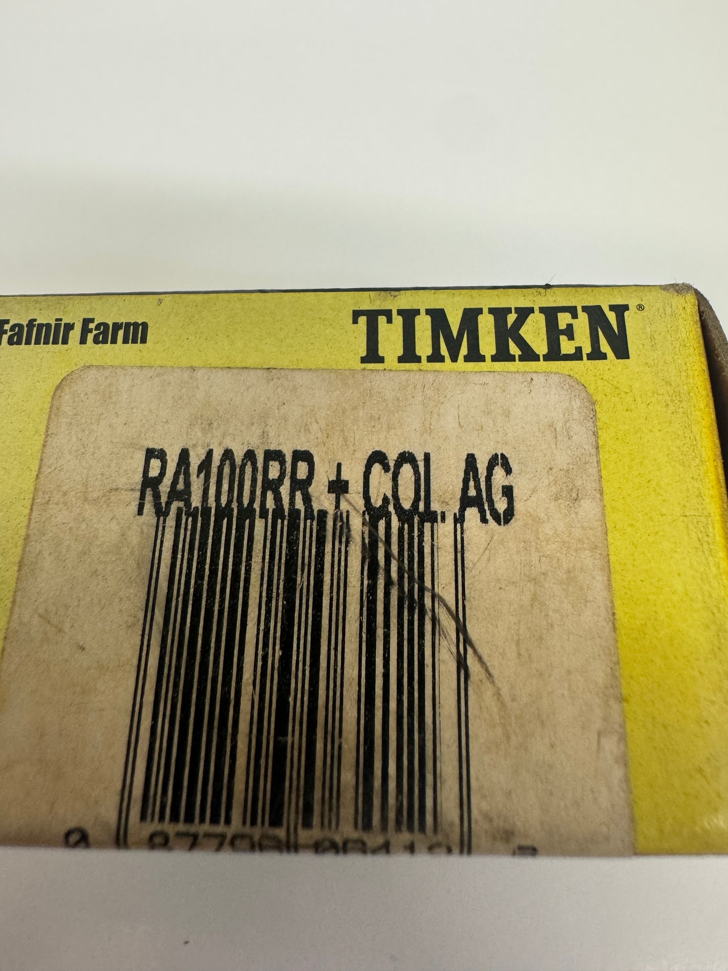 Timken Insert Bearing with Eccentric Locking Collar RA100RR+COL AG 1 In. Bore, 52 mm OD