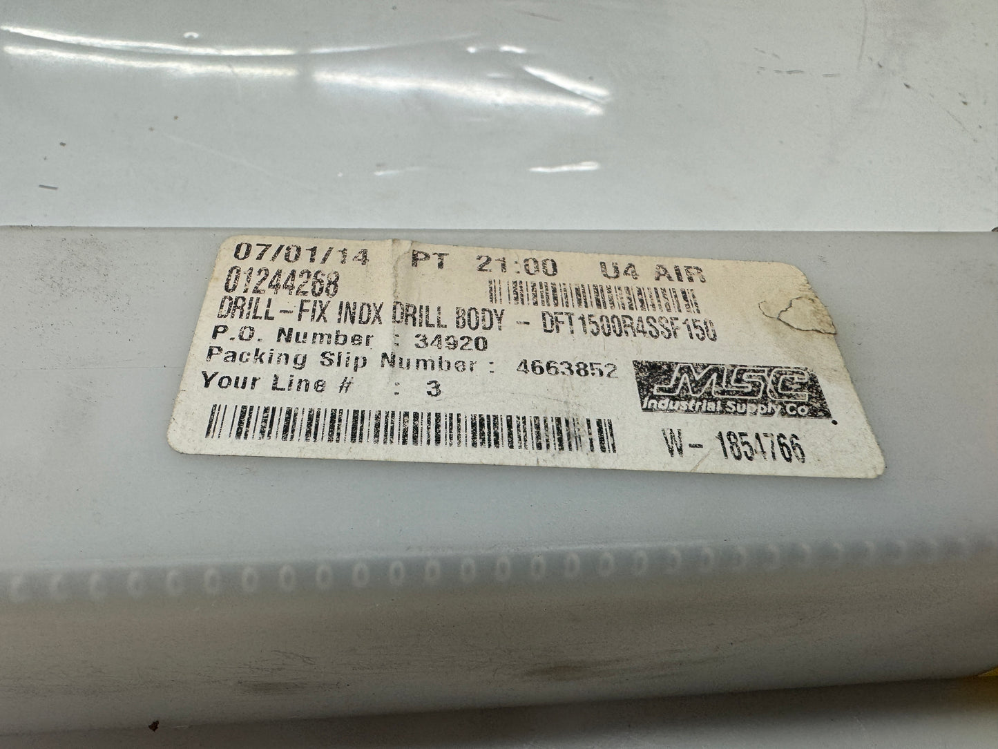 Kennametal Indexable Drill Body DFT1500R4SSF150 | 1.500 in. Drilling Diameter | Orientation: Axial