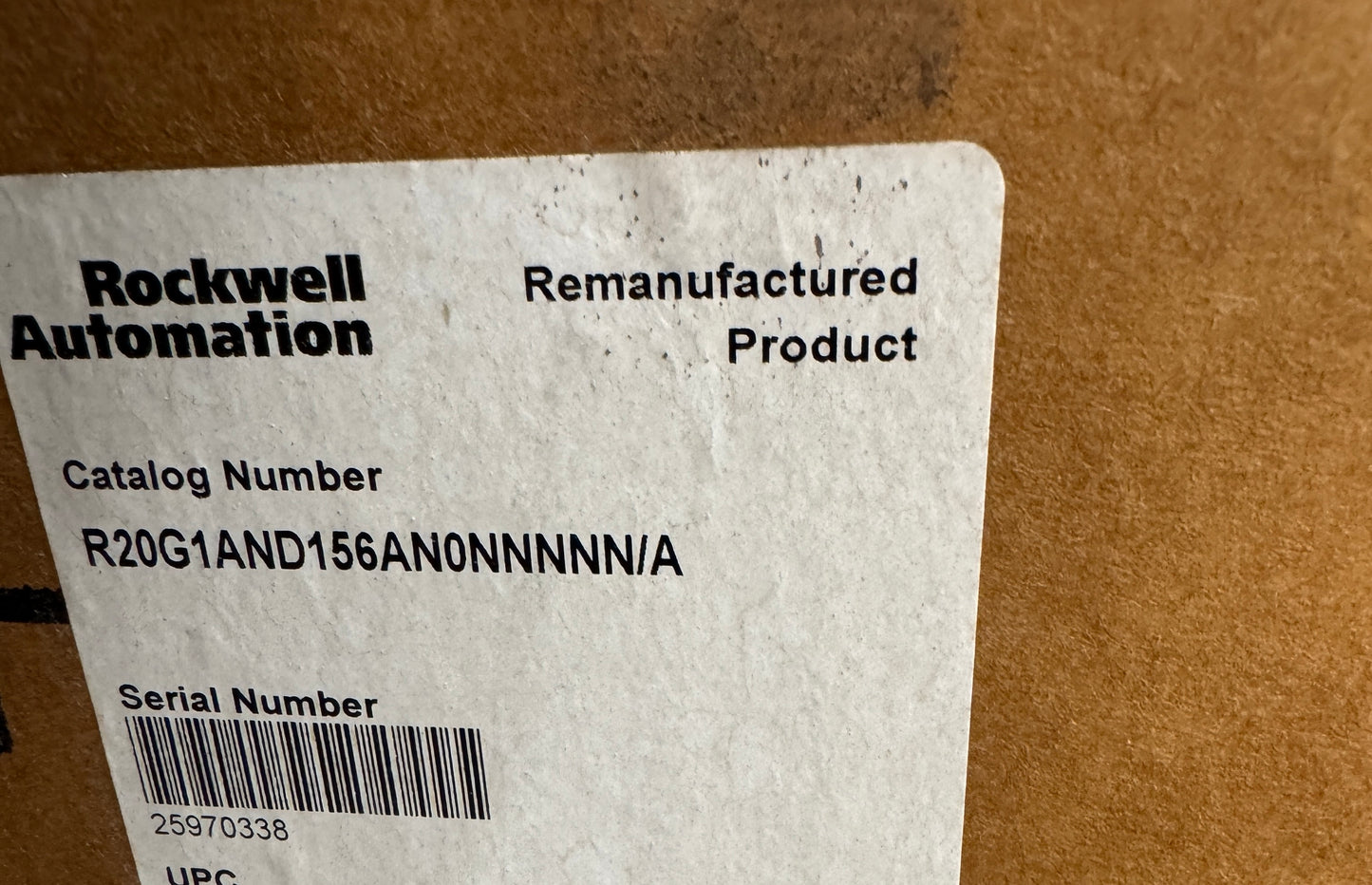 Allen-Bradley Variable Frequency Drive 20G1AND156AN0NNNNN 480V, 3-Phase