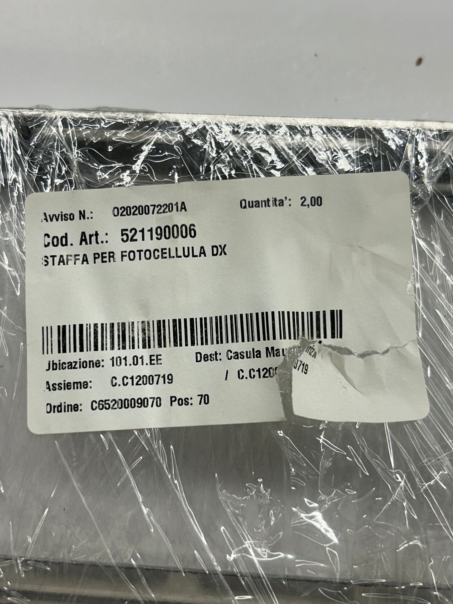 Biesse Photocell Sensor Mounting Brackets 521190006