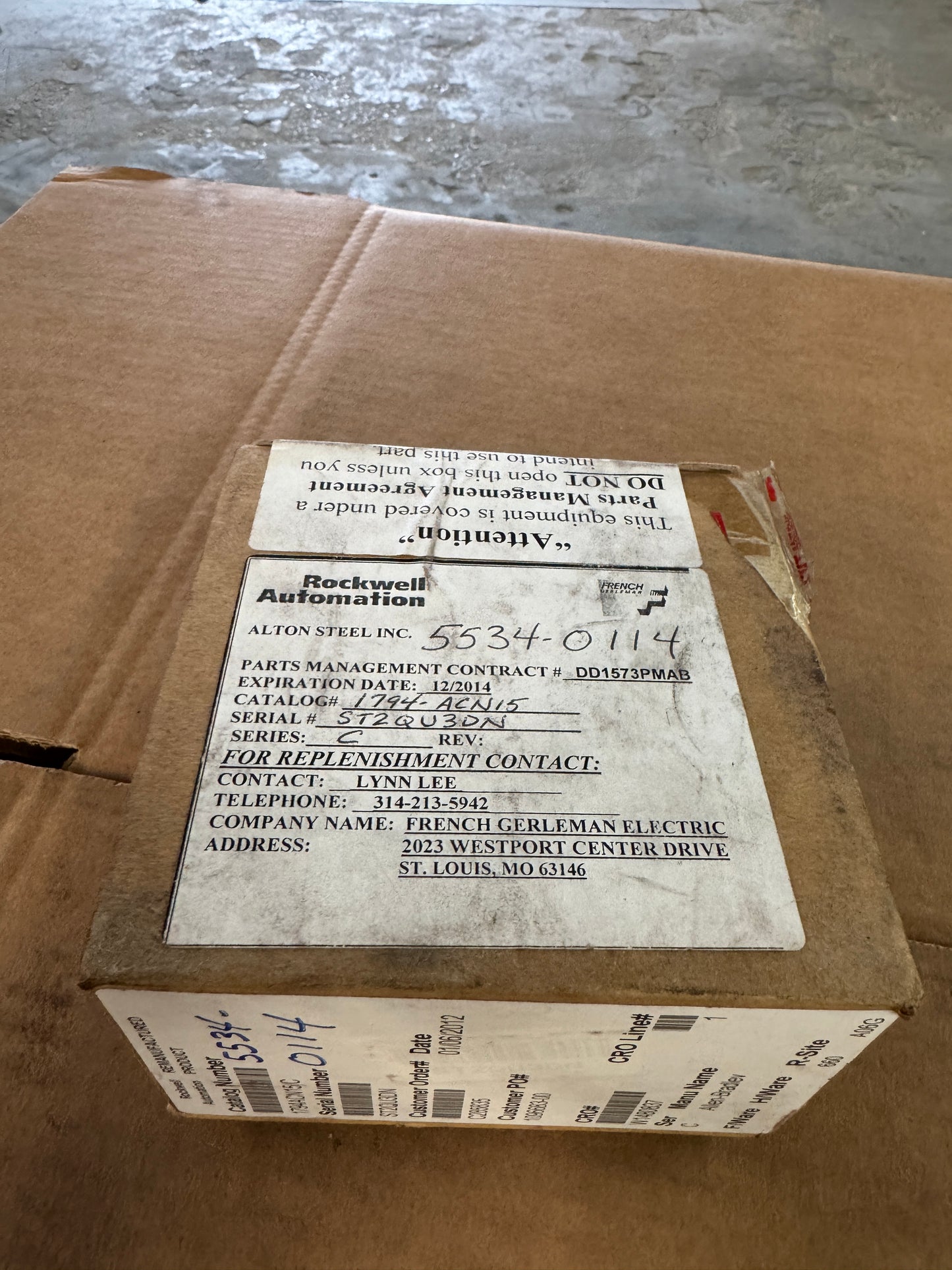 Allen-Bradley ControlNet Adapter Module 1794-ACN15/C 24 VDC