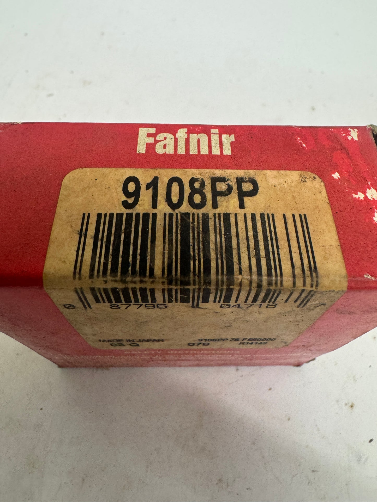 Fafnir Deep Groove Ball Bearing 9108PP 40 x 68 x 15 mm