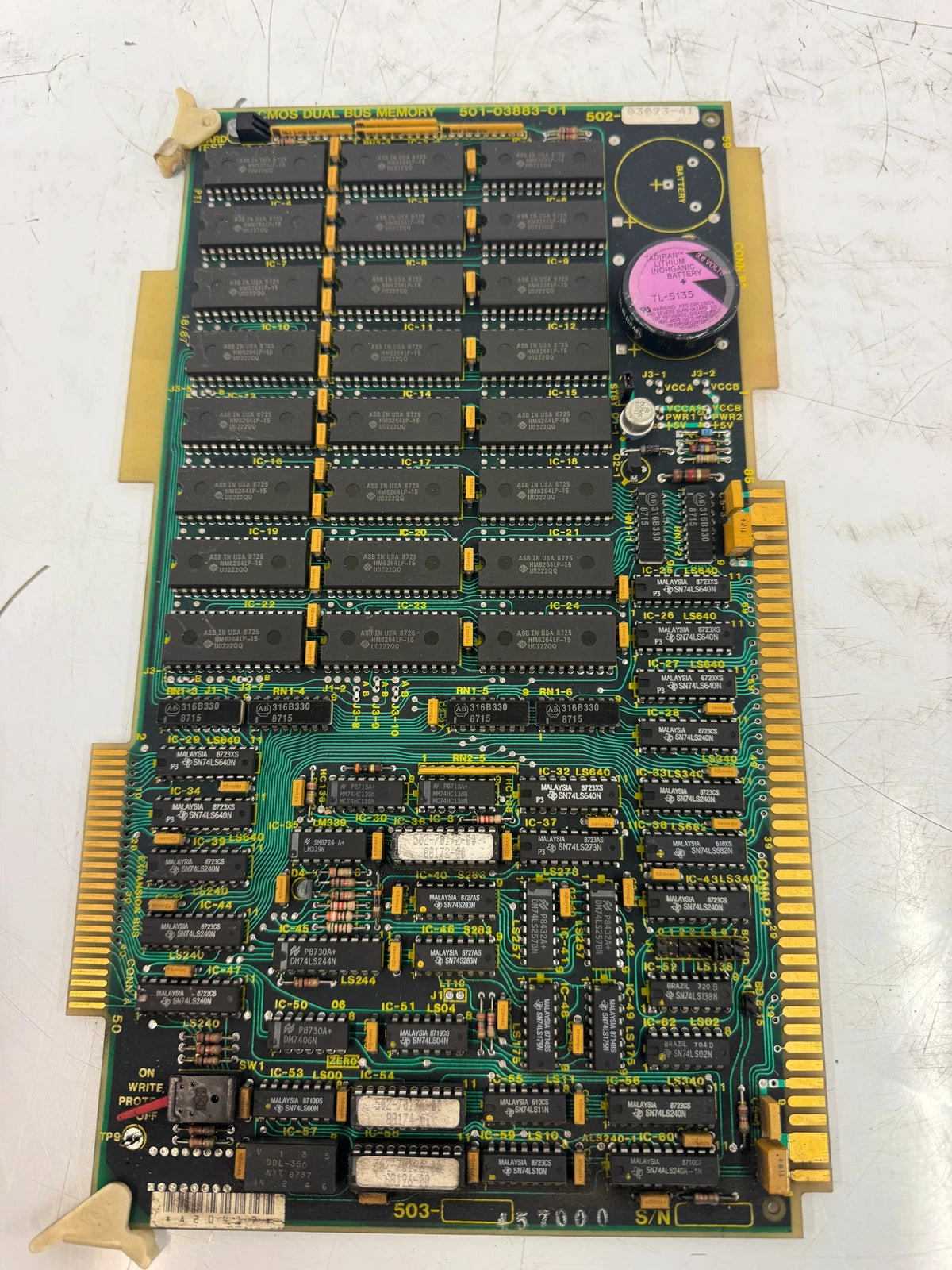 Fanuc CMOS Dual Bus Memory Board 501-03883-01