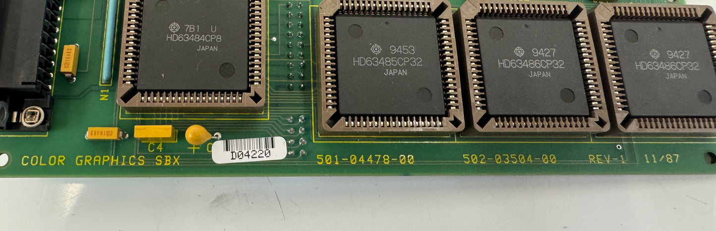 Giddings and Lewis Color Graphics SBX Board 502-03504-00