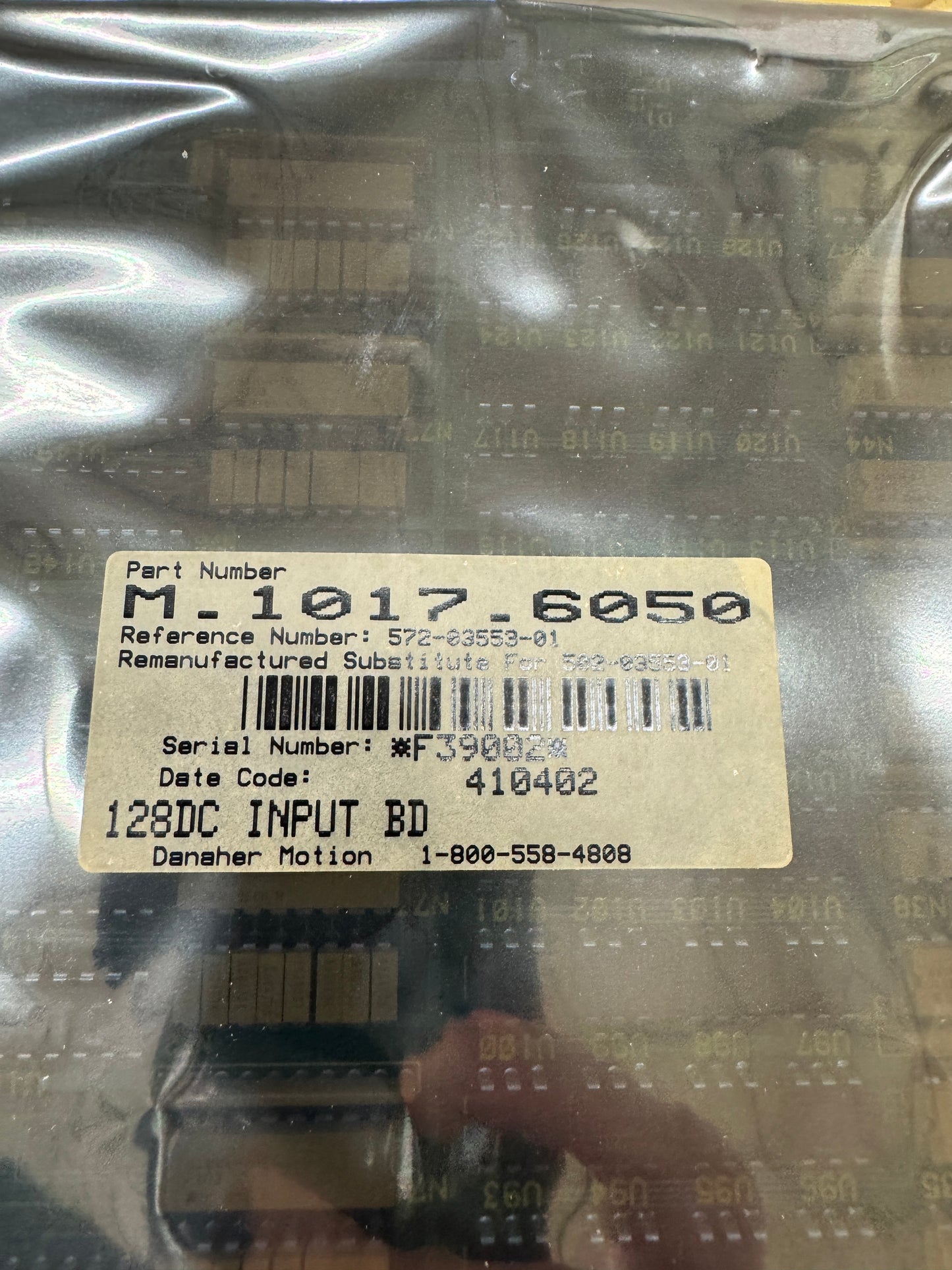 Danaher Motion (Giddings & Lewis) I/O Module M.1017.6050 24 VDC