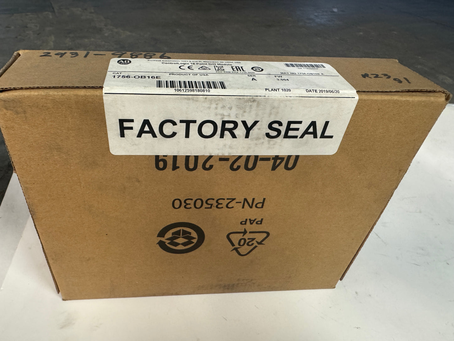 Allen-Bradley ControlLogix D/O Module 1756-OB16E 10-31.2V DC