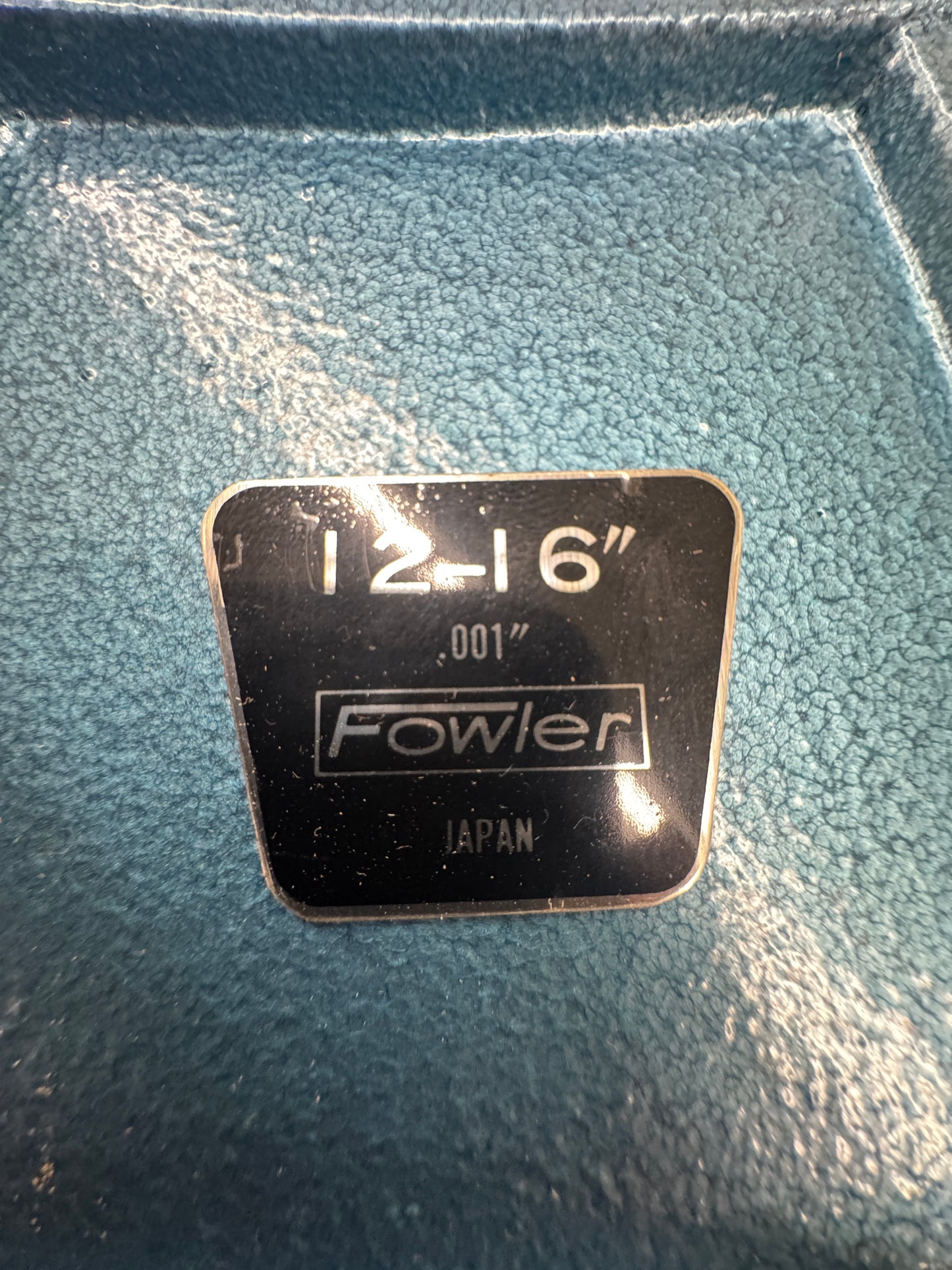 Fowler Outside Micrometer 52-401-204-1 12-16 In. 0.001 In.