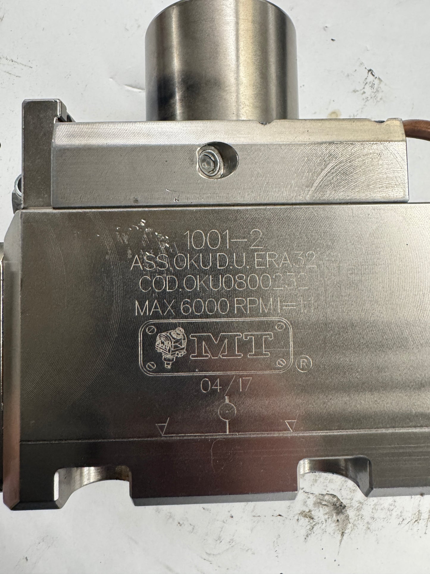 MT Marchetti Live Tool Holder OKU0800232 | ERA32 Twin Output | Orientation: Axial | Coolant Through 1001-2