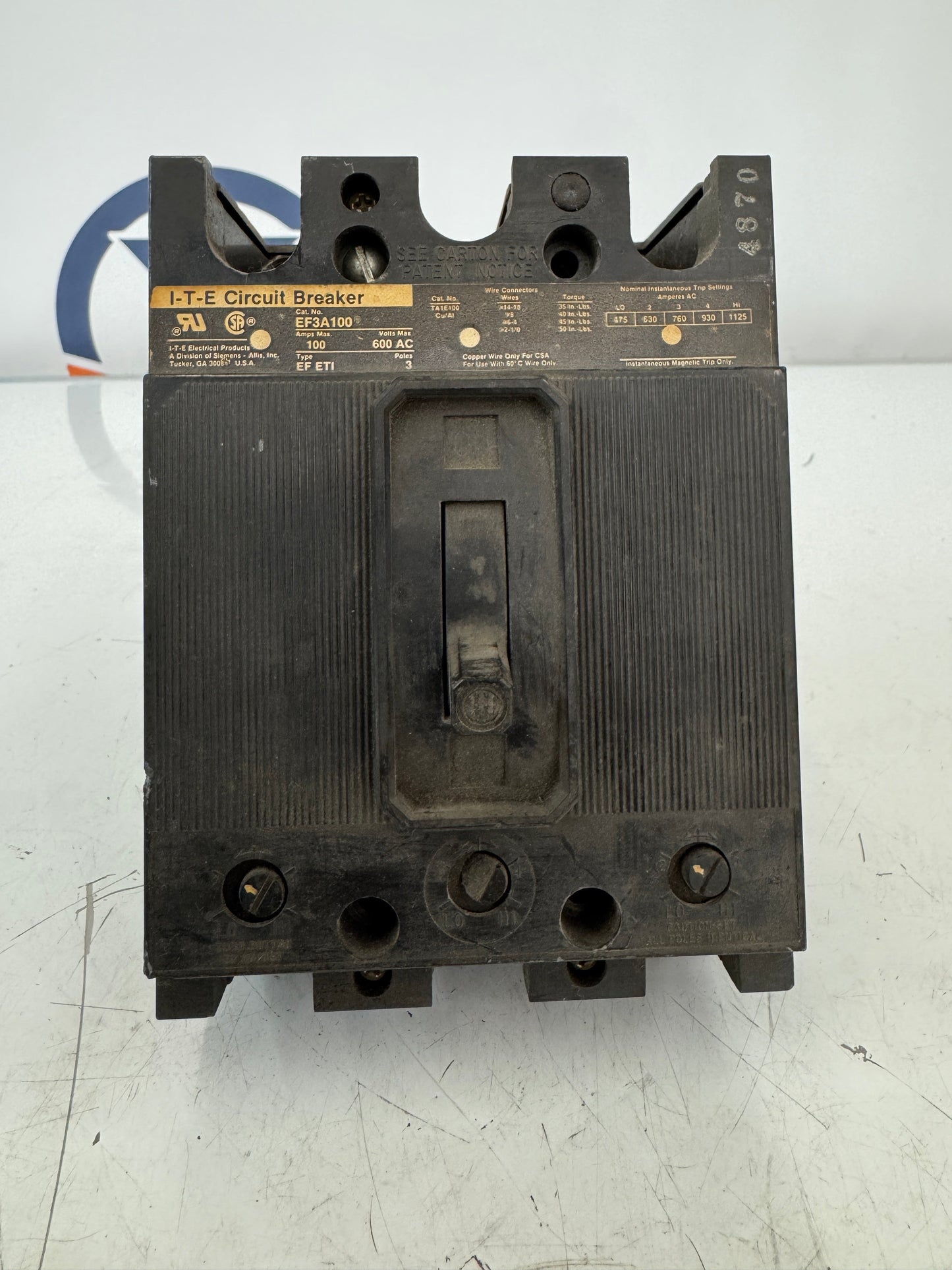 Mitsubishi Electric Corp. No-Fuse Molded Case Circuit Breaker NF50-CS AC 600V