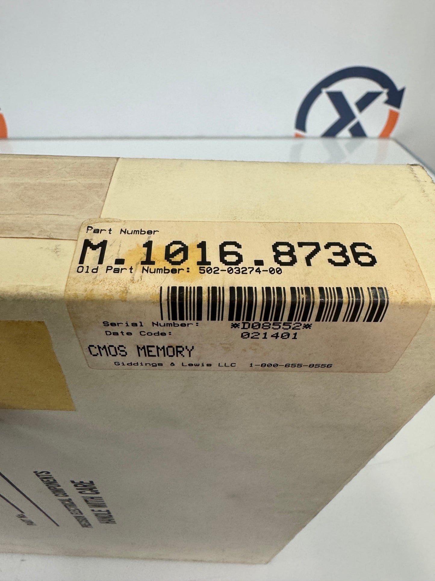Giddings & Lewis LLC CMOS Memory Module M.1016.8736