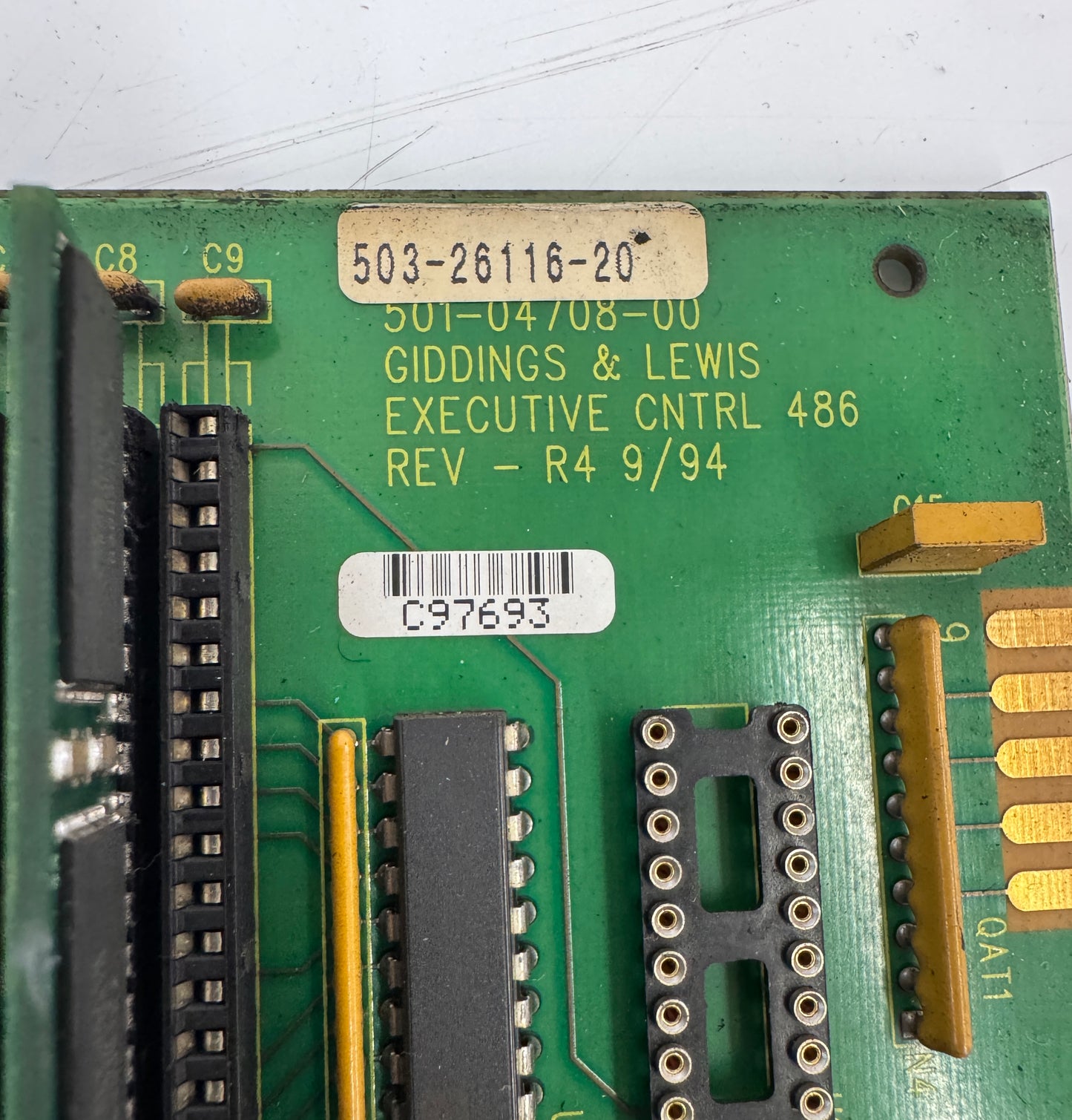 Giddings & Lewis Executive Control 501-04708-00 5 V DC
