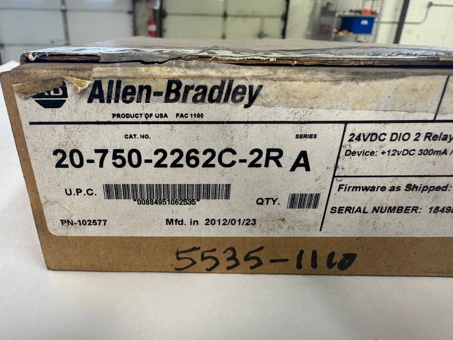 Allen-Bradley I/O Option Module 20-750-2262C-2R 24V DC m02238