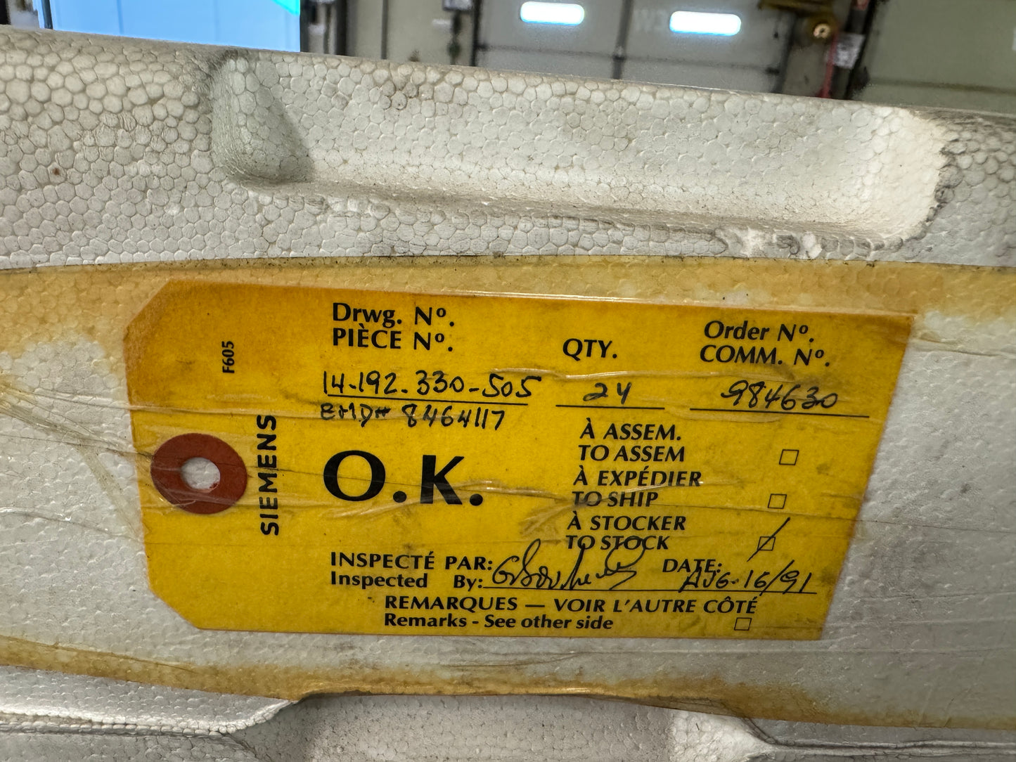 Electro Motive Division General Motors Corporation Magnetic Switch Contactor EMD PT NO 8464117 14-192-330-505