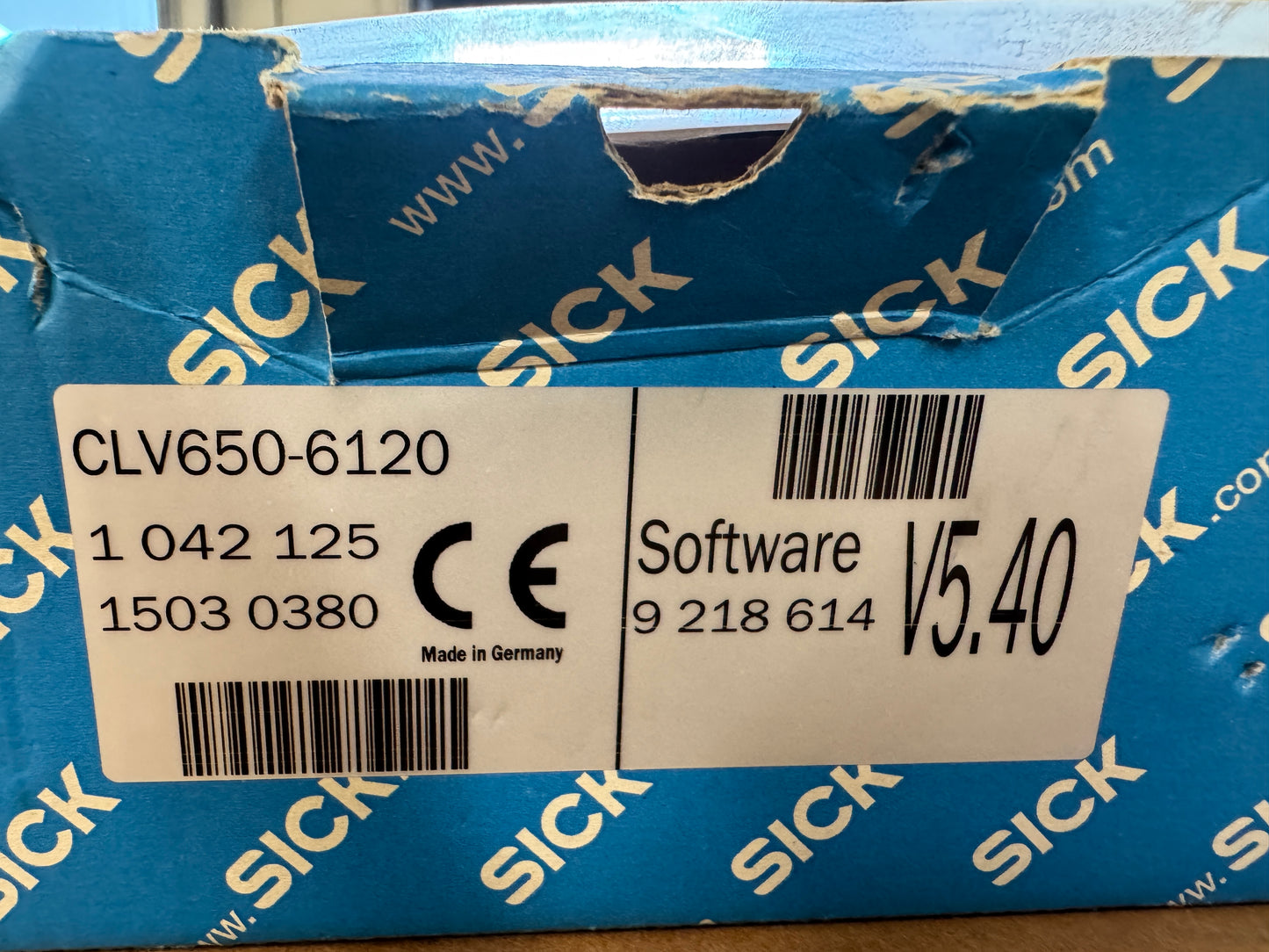 SICK CLV650-6120 Barcode Scanner 18-30V DC Untested Surplus