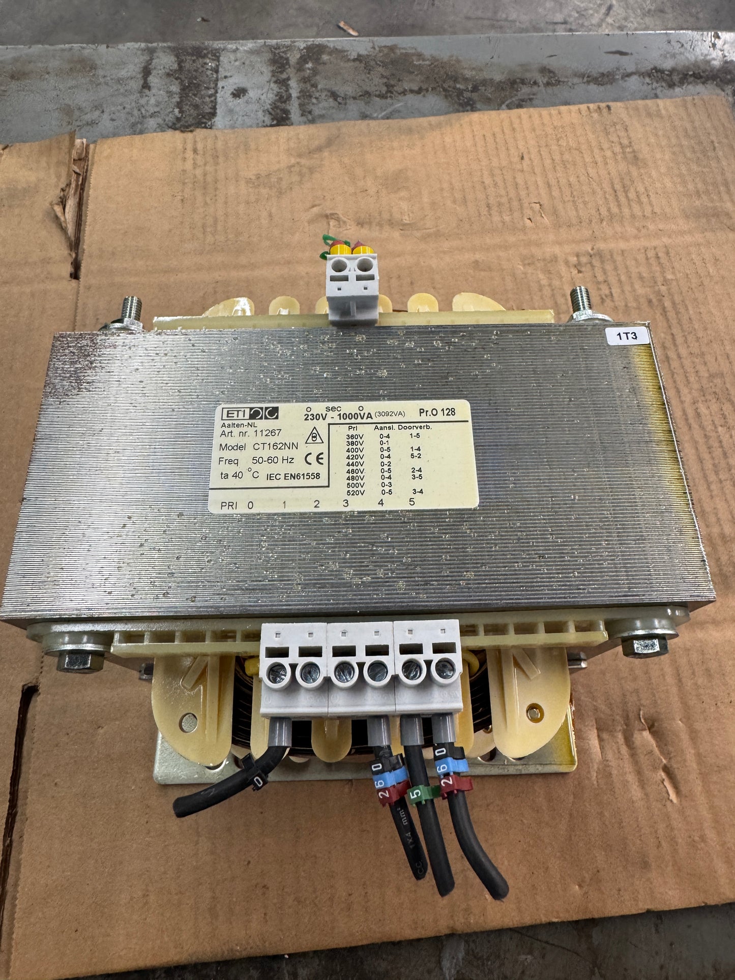 ETI CT162NN Control Transformer Untested Surplus