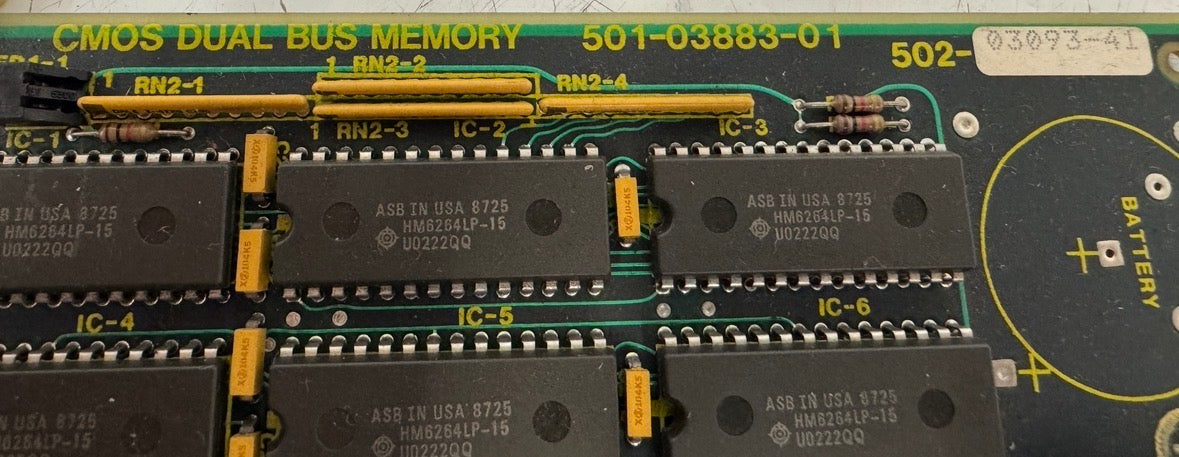 Fanuc 501-03883-01 CMOS Dual Bus Memory Board