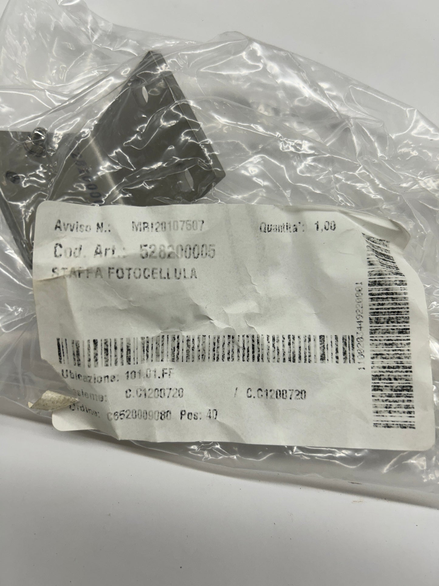 Biesse Photocell Sensor Mounting Bracket 528200005