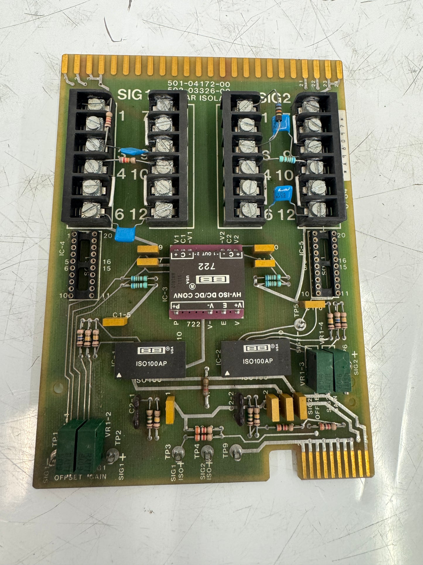 Giddings and Lewis Linear Isolator Circuit Board 501-04172-00 / 502-03326-00 m00555