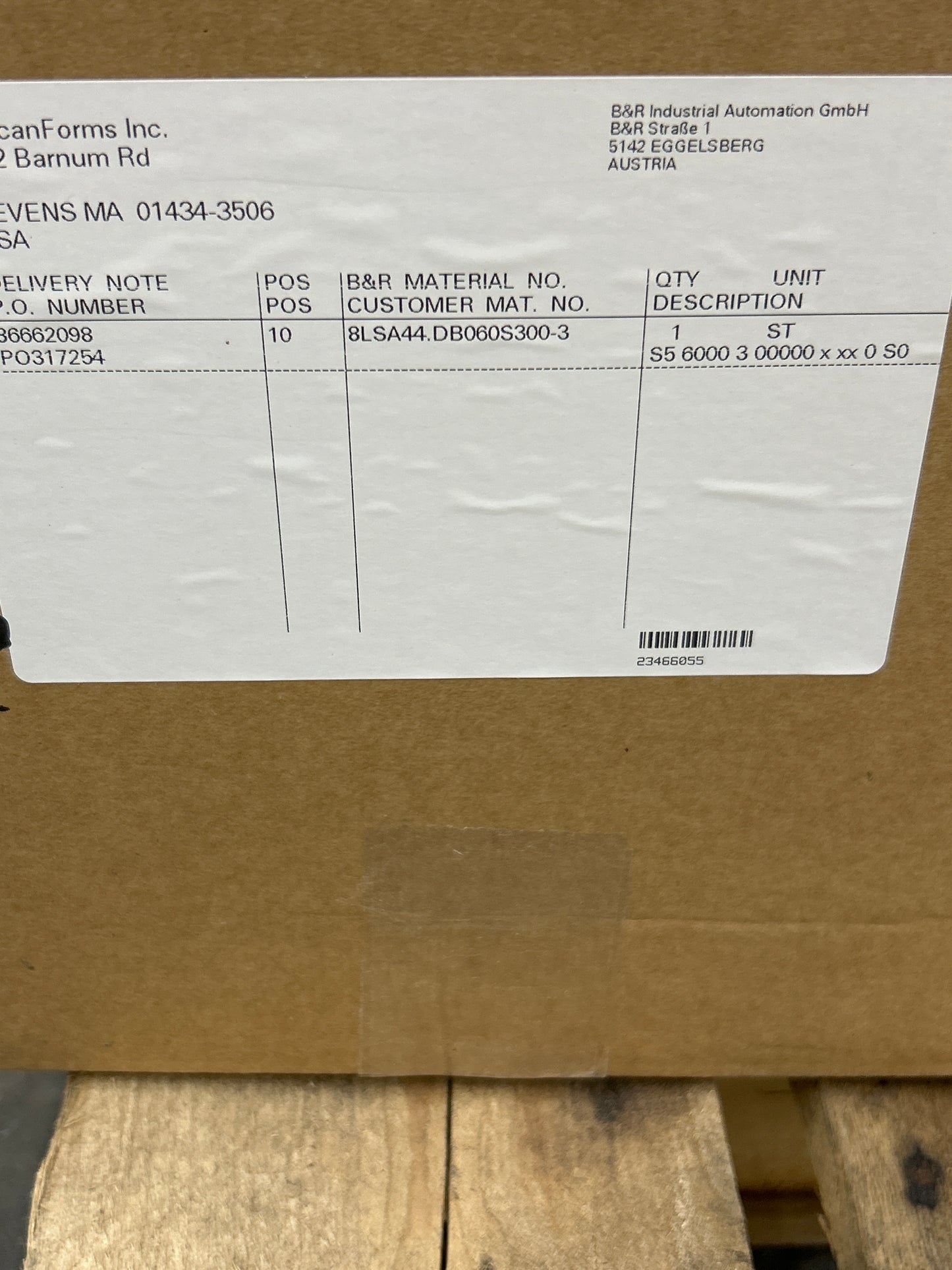 B&R Automation Servo Motor 8LSA44.DB030S200-3 - 3 kW 3000 RPM