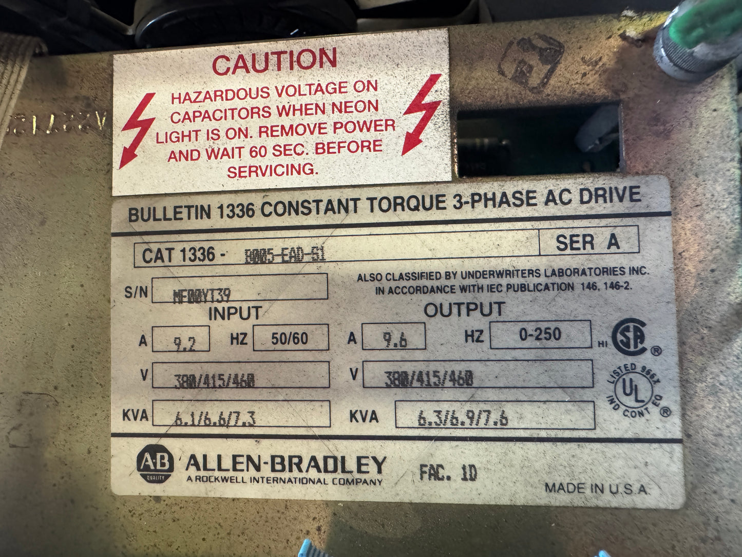 Allen-Bradley 1336-B005-EAD-S1 AC Drive