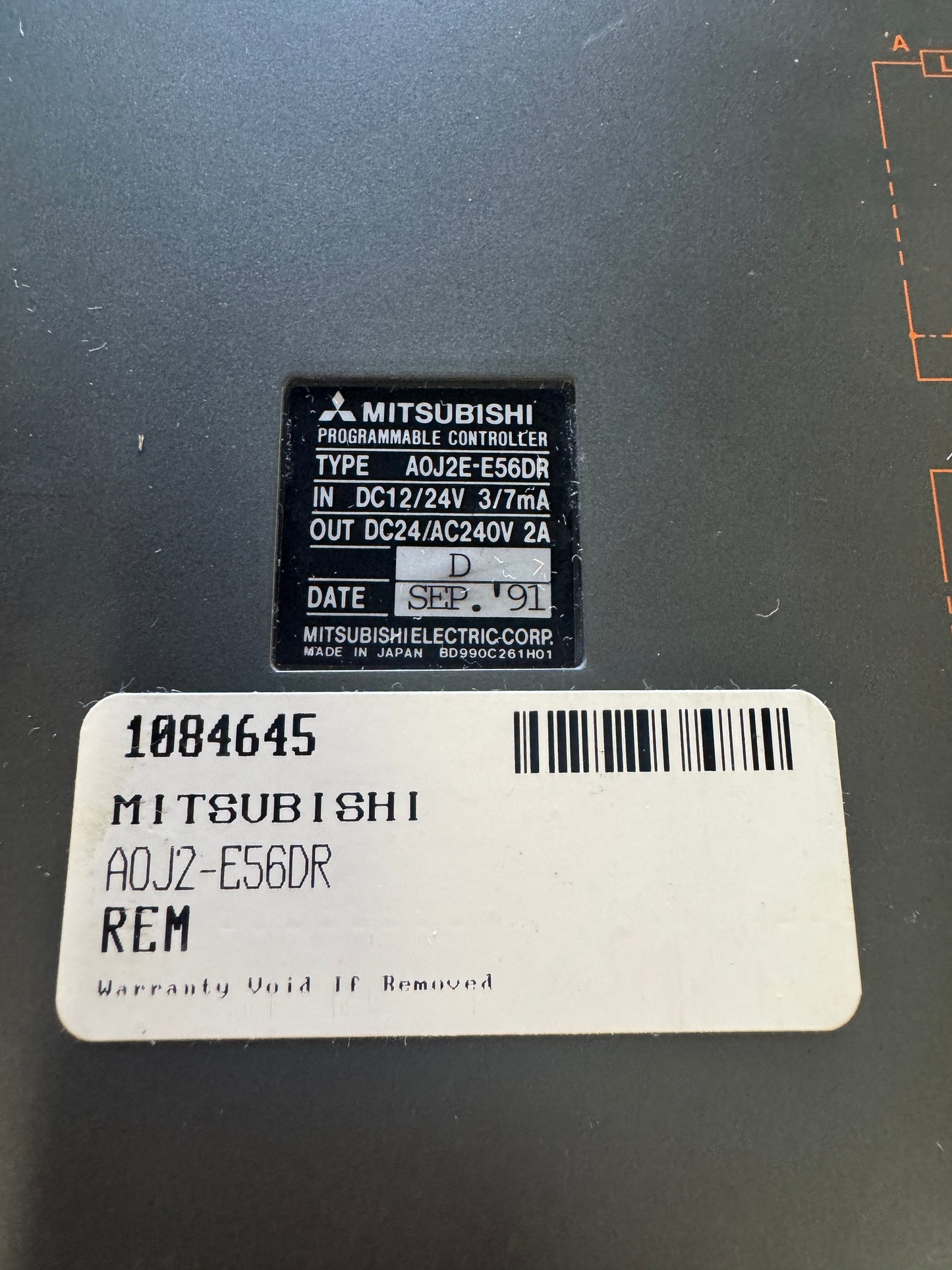 Mitsubishi Electric A0J2-E56DR Programmable Controller Appears Unused