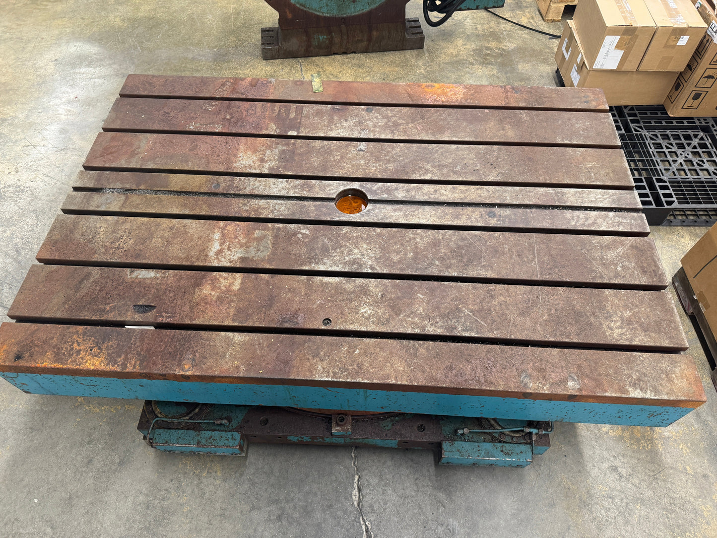 Rotary Index Table T-Slotted Work Surface 72 in. X 48 in.