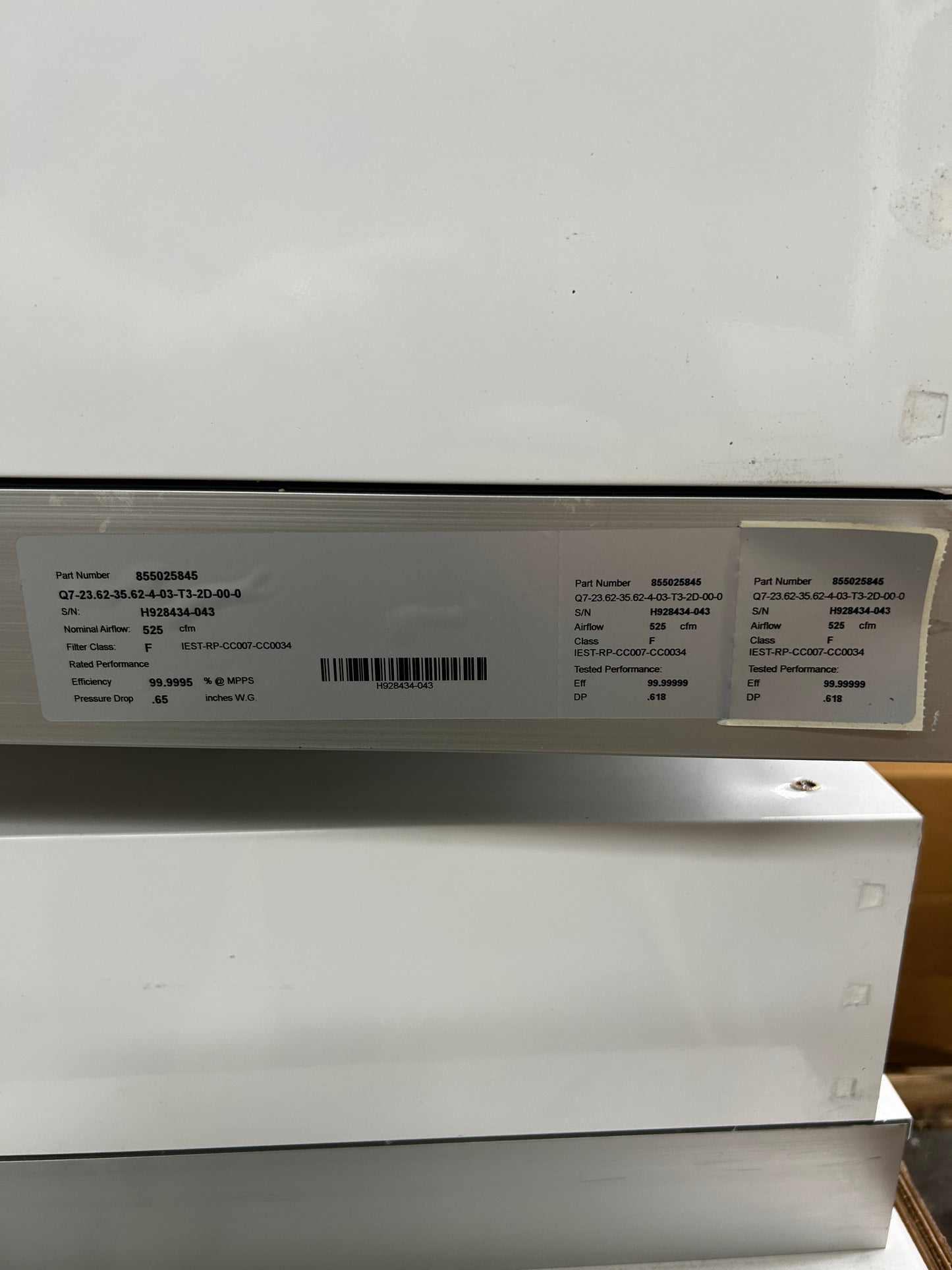 Terra Universal 6601-23-U Fan Filter Unit 120 V Appears Unused