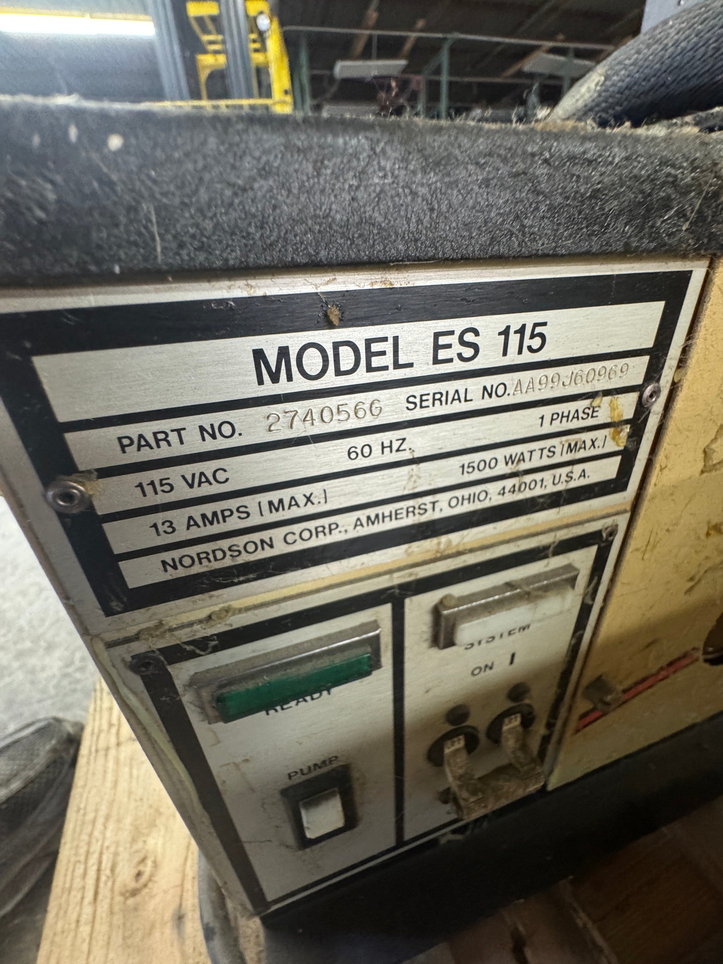 Nordson Hot Melt Dispenser ES 115