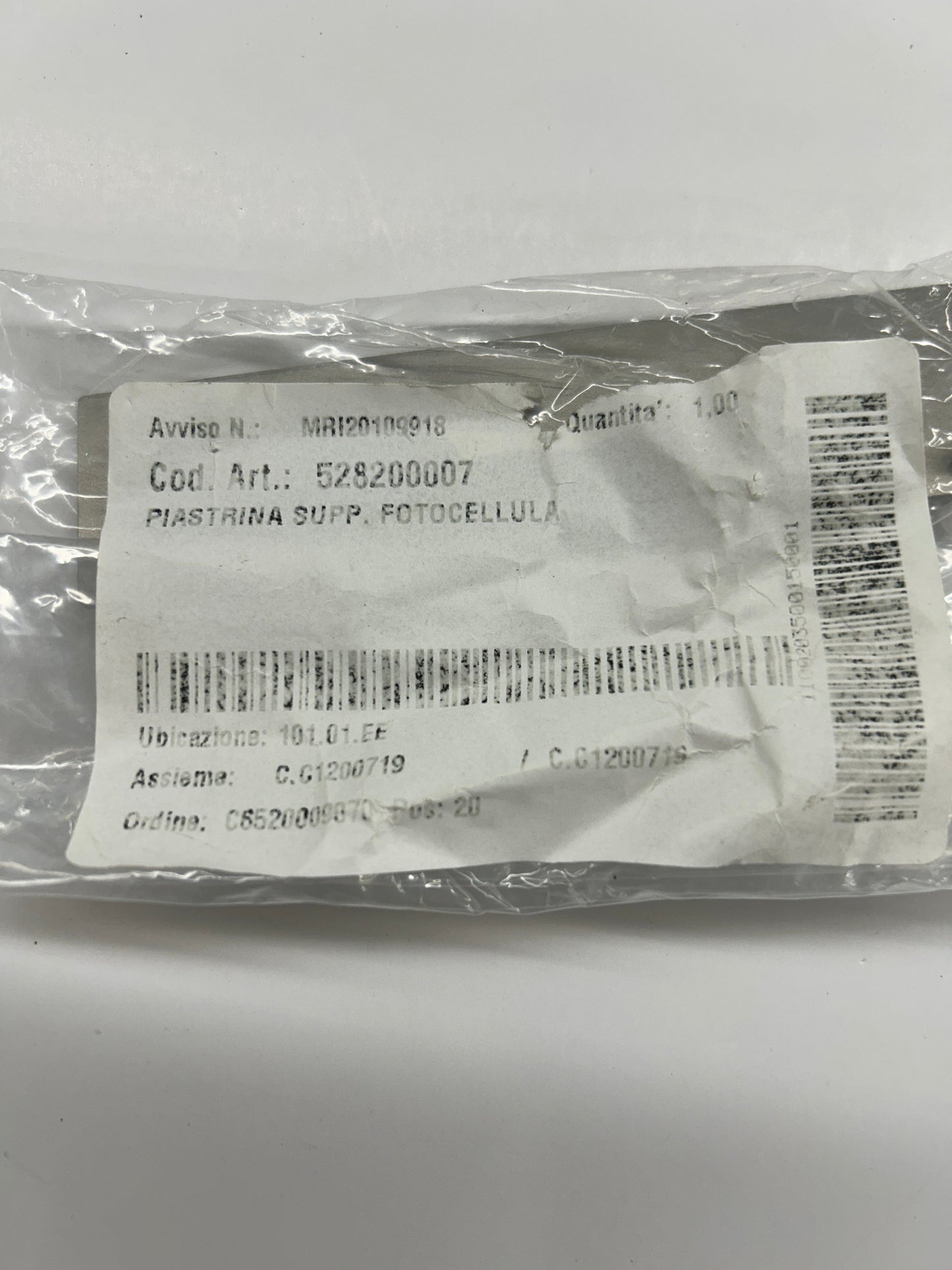 Biesse Photocell Support Bracket 528200007 7 In. x 2 In
