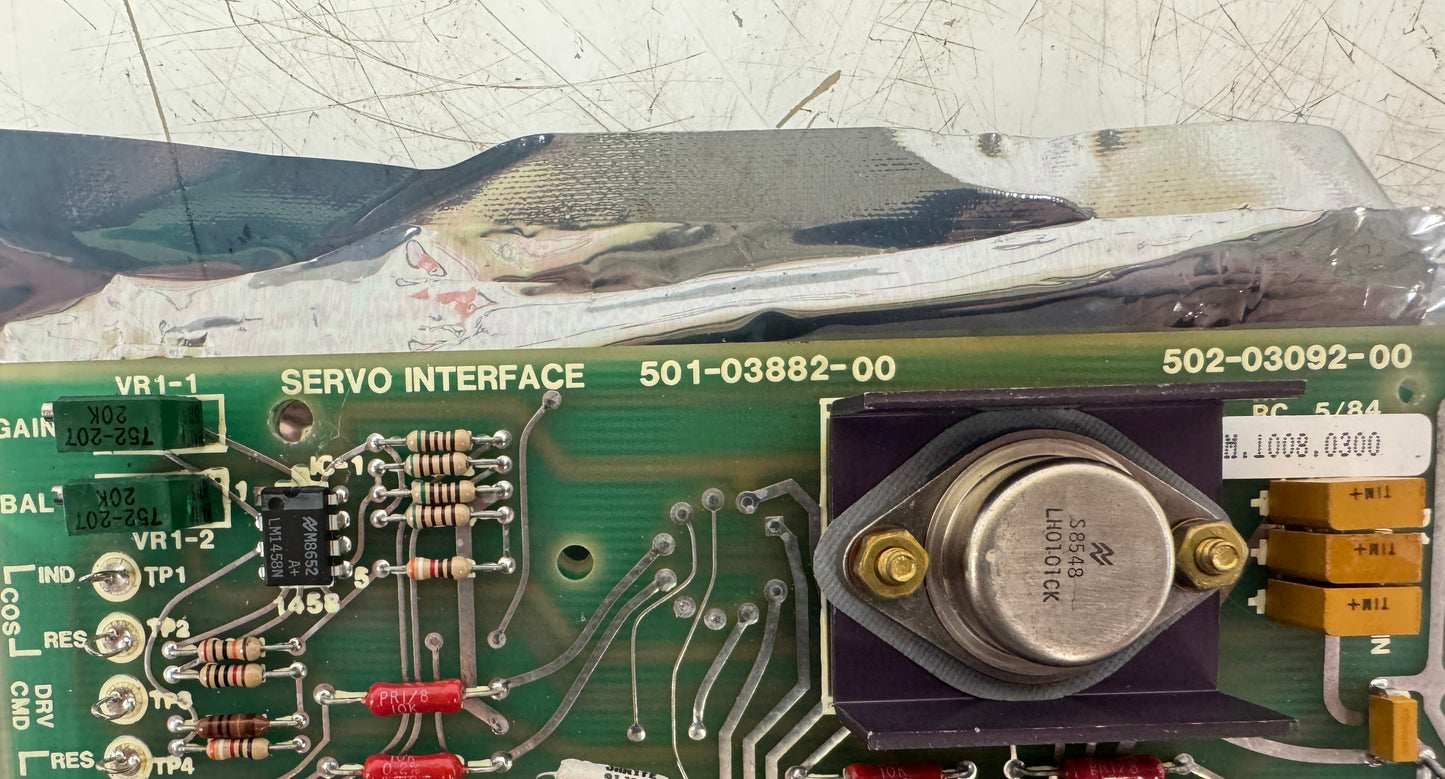 Giddings & Lewis Electronics Servo Interface Board 501-03882