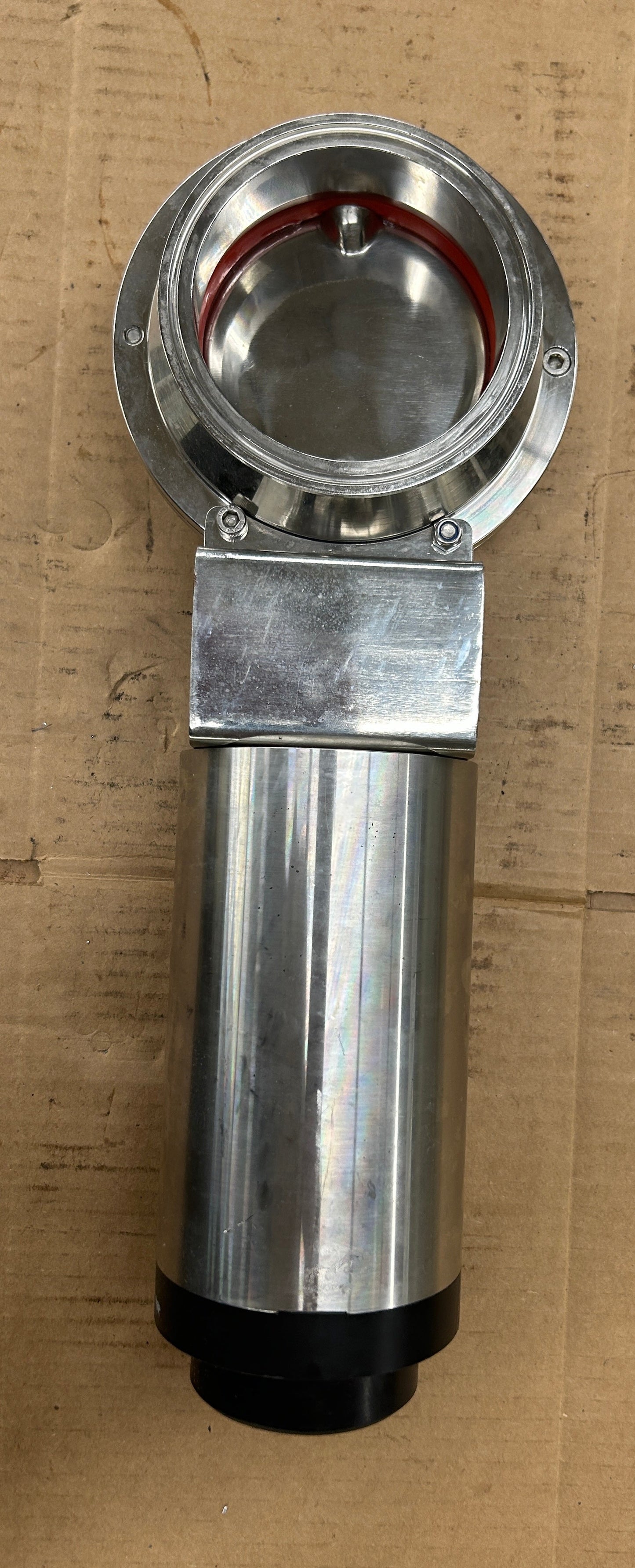 Cipriani Harrison Pneumatic Actuated Sanitary Butterfly Valve 9C440/04/22 4 In. Sanitary Tri-Clamp