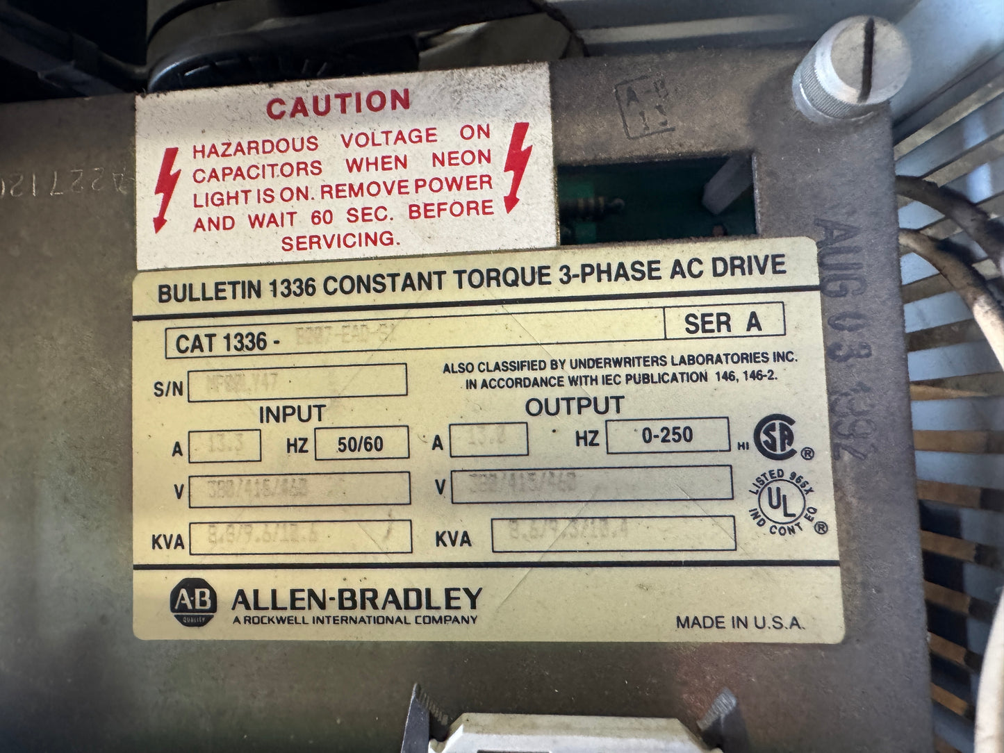 Allen-Bradley 1336-B007-EAD-S1 AC Drive