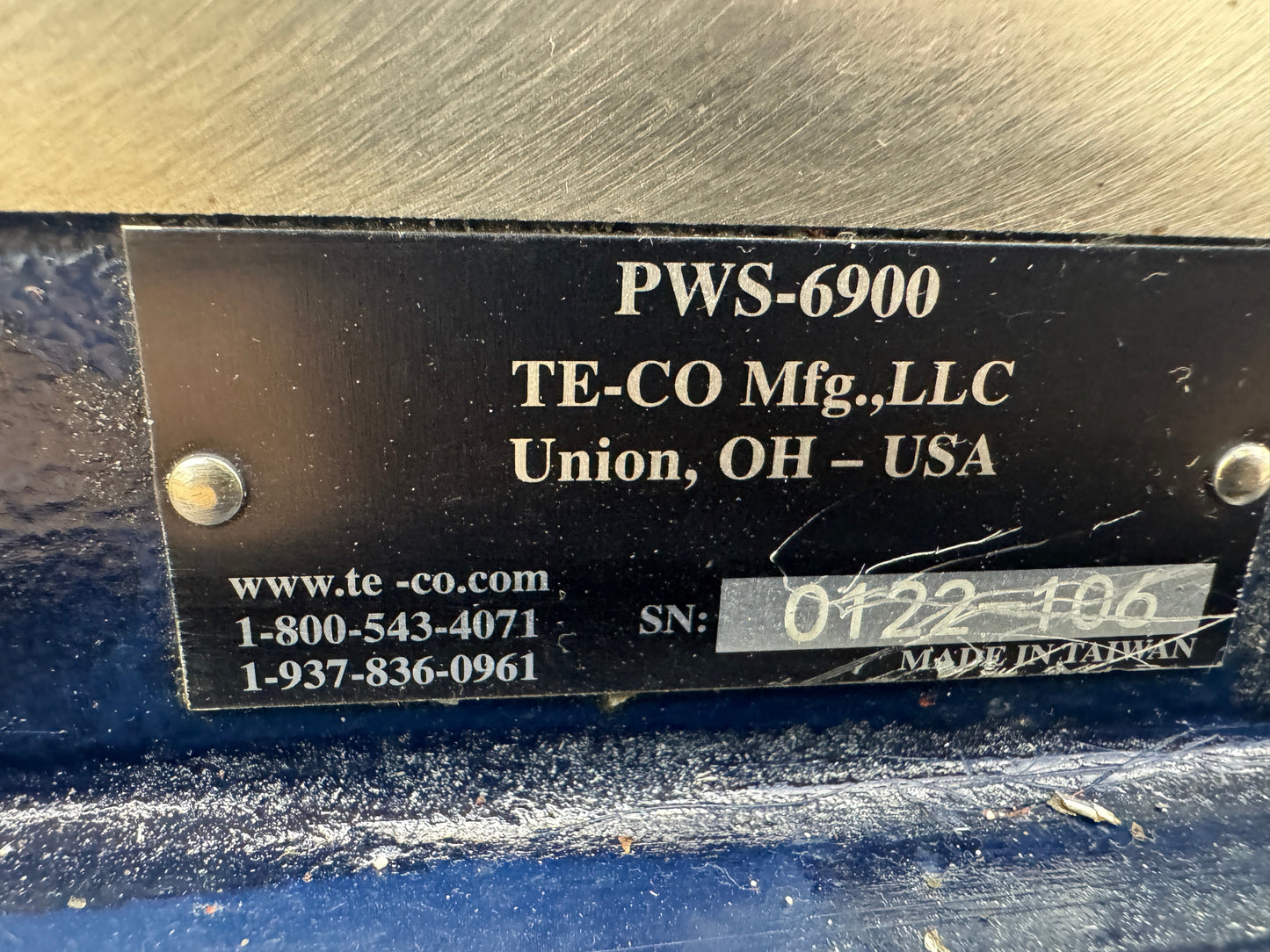 TE-CO Mfg Machine Vise PWS-6900 | 6 In. Jaw Width, 9 In. Jaw Opening m00845
