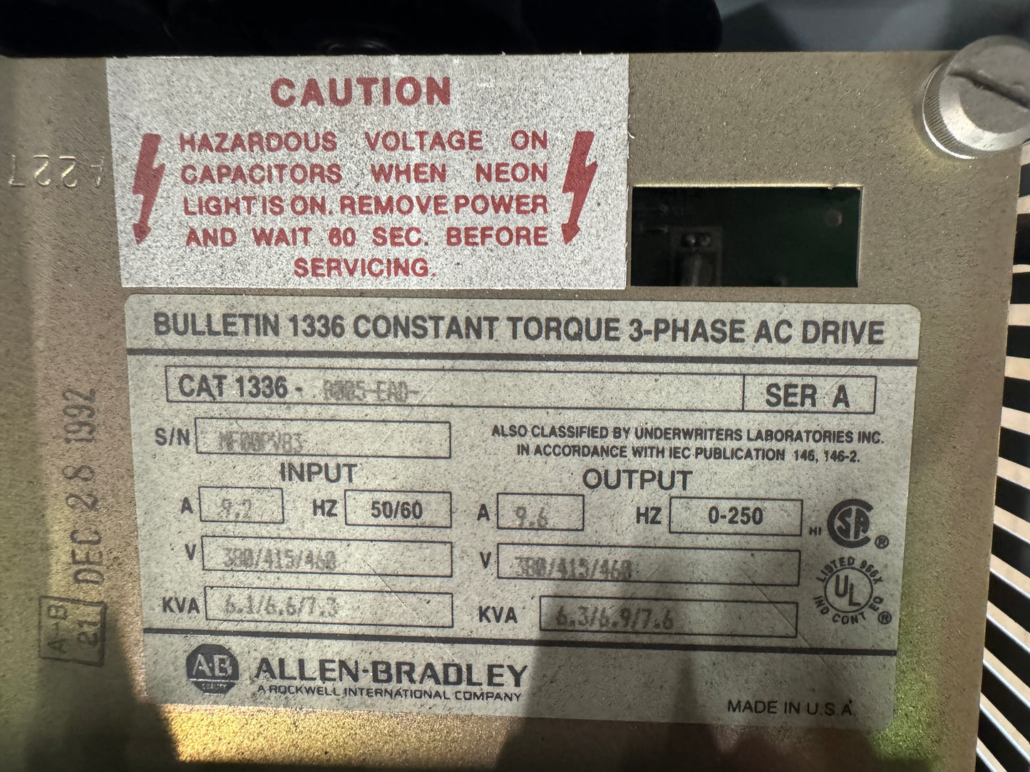 Allen-Bradley 1336-B005-EAO AC Drive