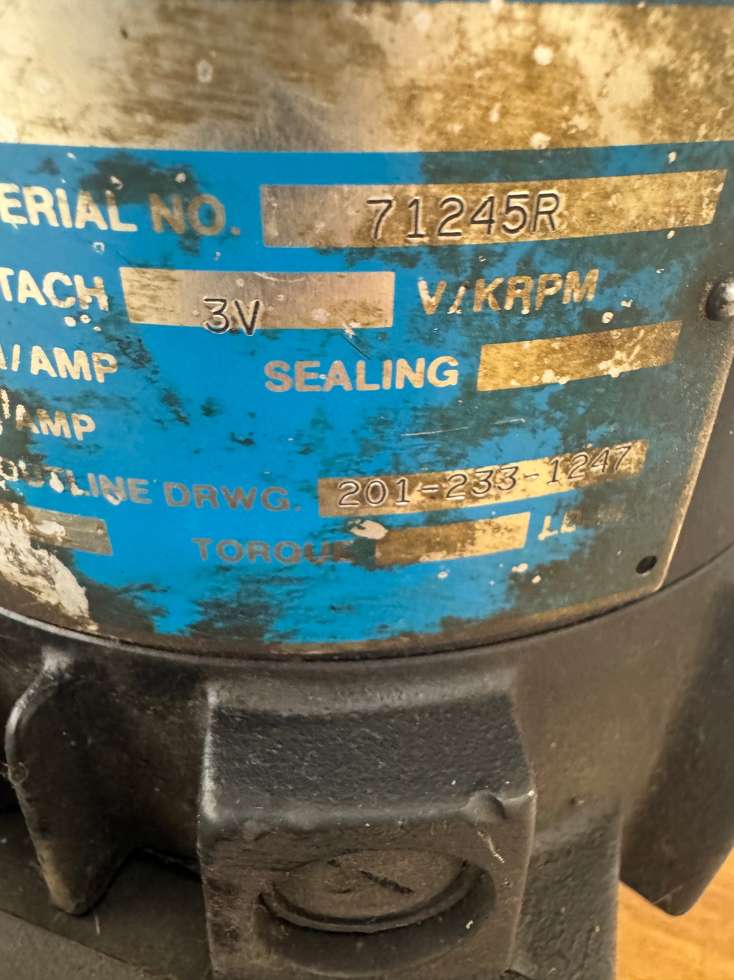 Gould Permanent Magnet DC Servo Motor M231-Y50B-300Y-PS - 2 HP 3000 RPM