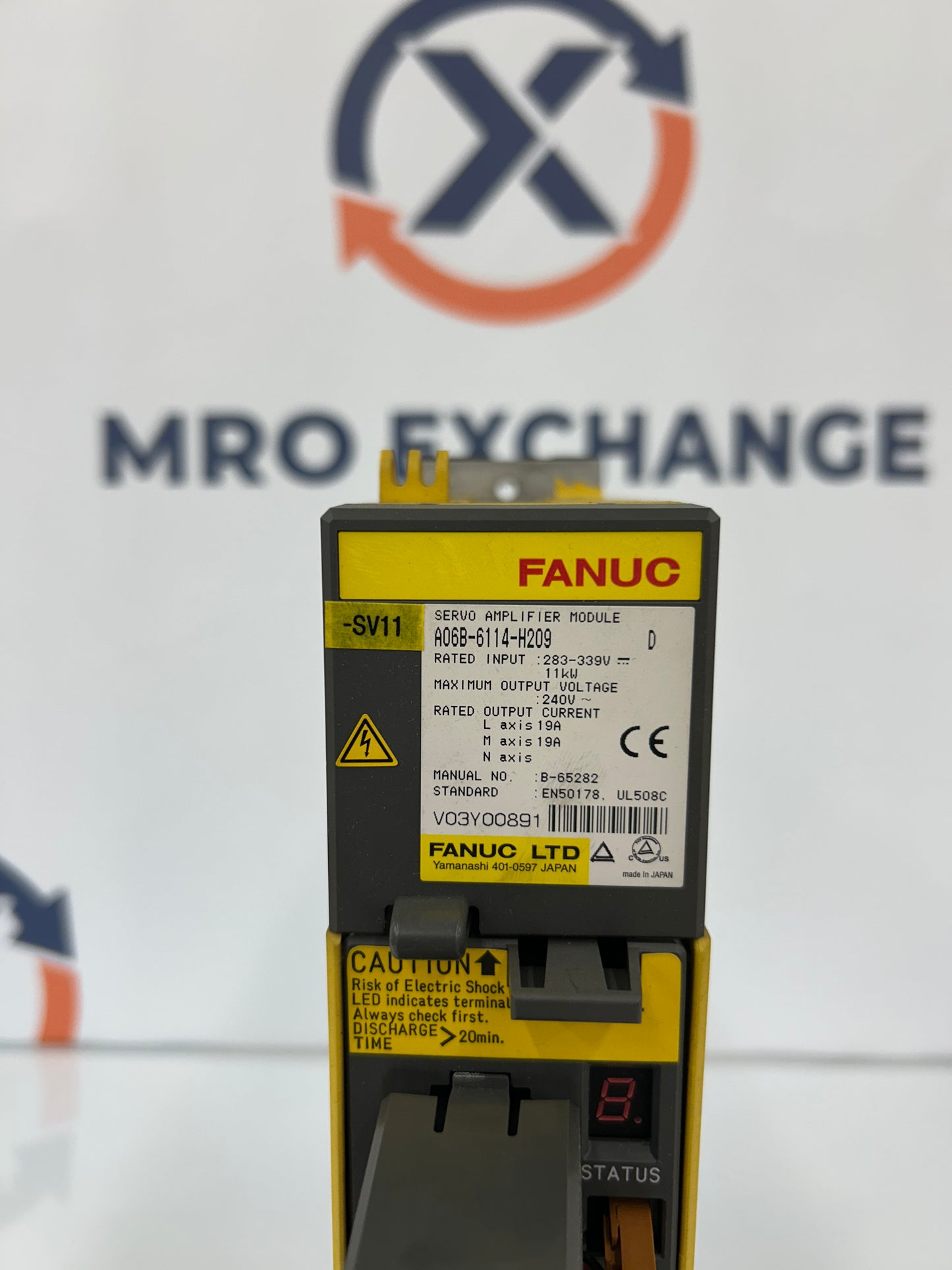 FANUC A06B-6114-H209 283 to 339V Input, 240V Output Servo Amplifier Module