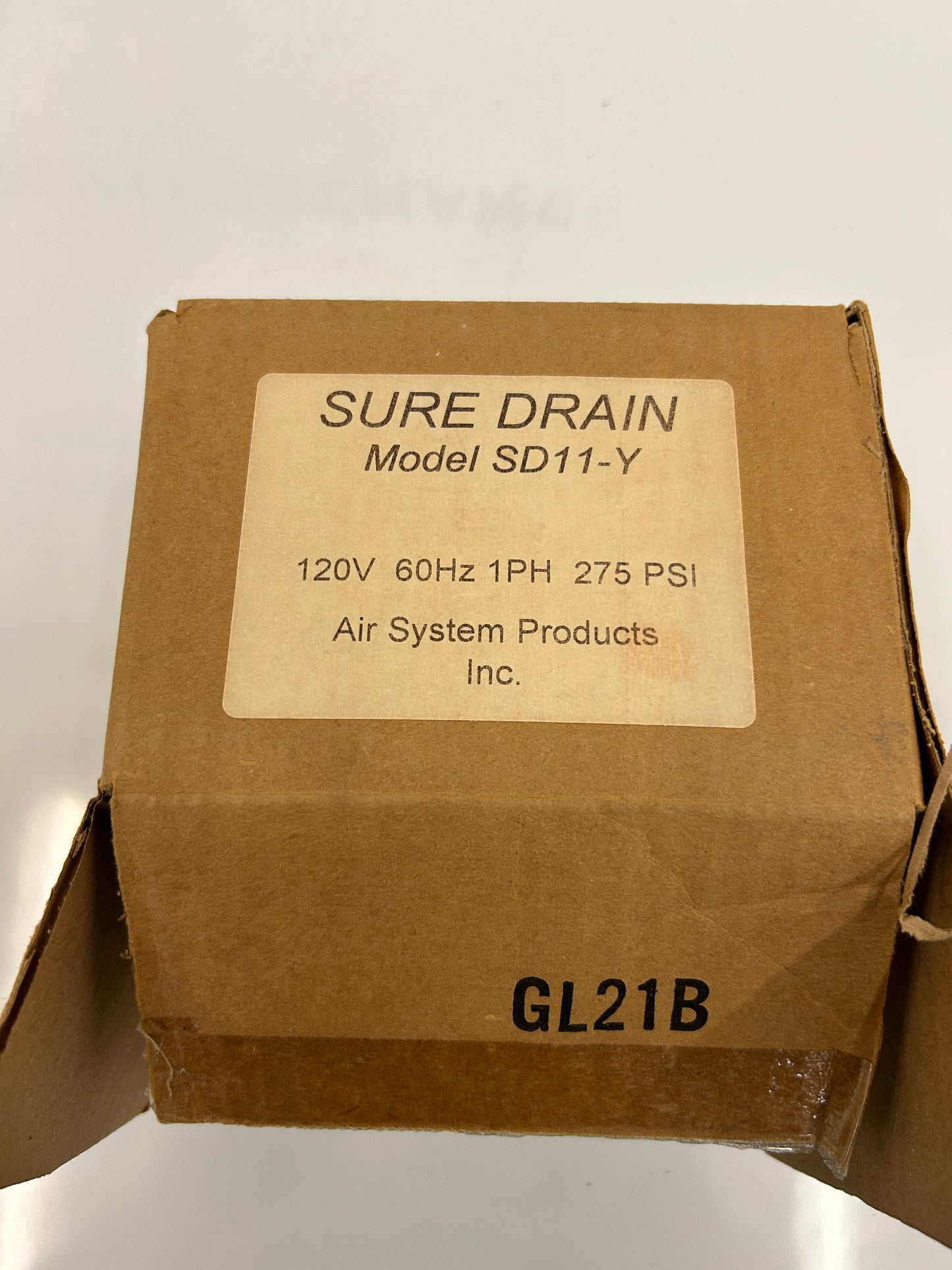 Air System Products SD11-Y Electronic Timer Condensate Drain Valve – 120V, 275 PSI, 1/4 In. NPT Inlet, 1/2 In. NPT Outlet