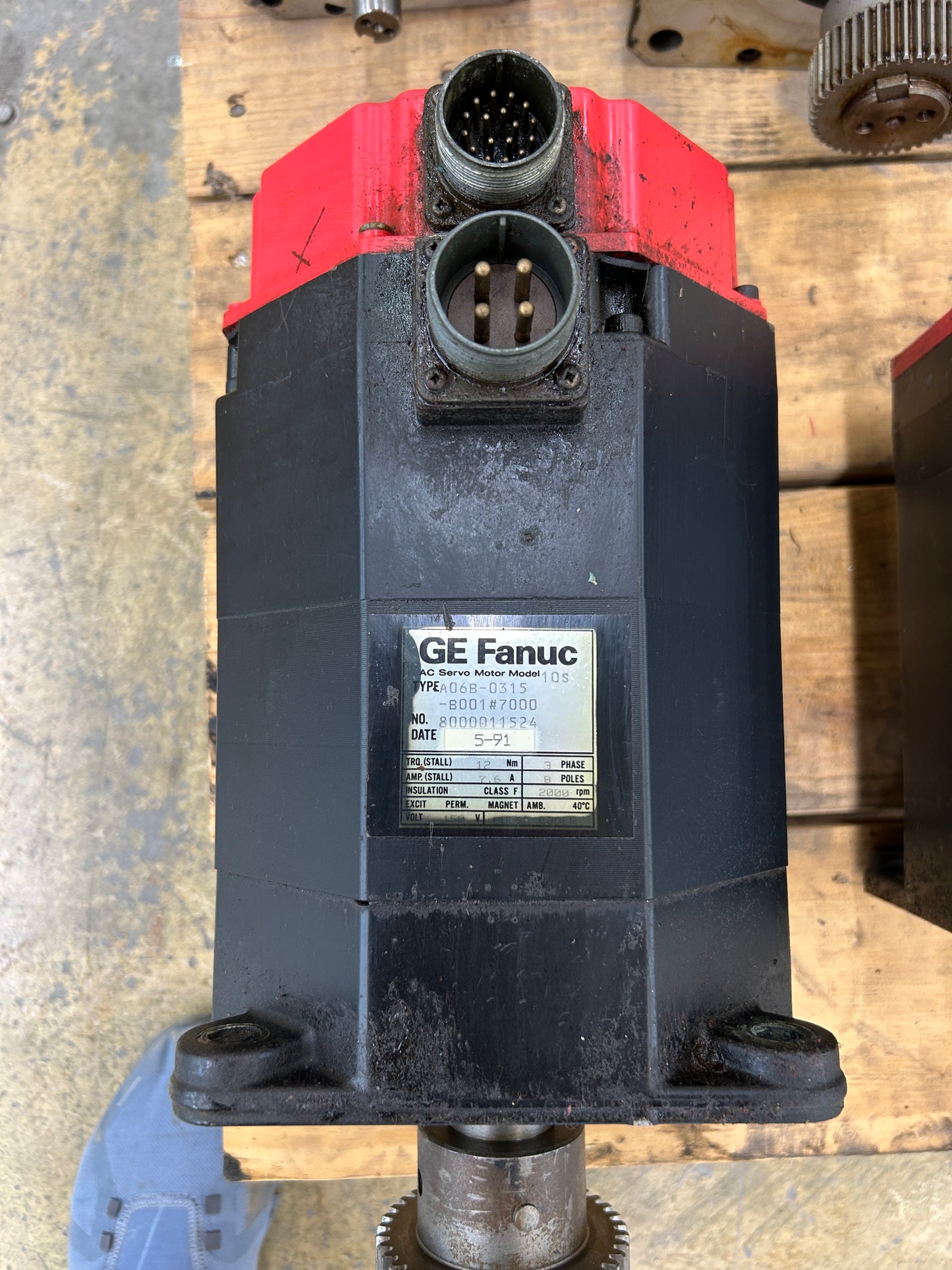 GE Fanuc A06B-0315-B001#7000 AC Servo Motor 3 HP 2000 RPM