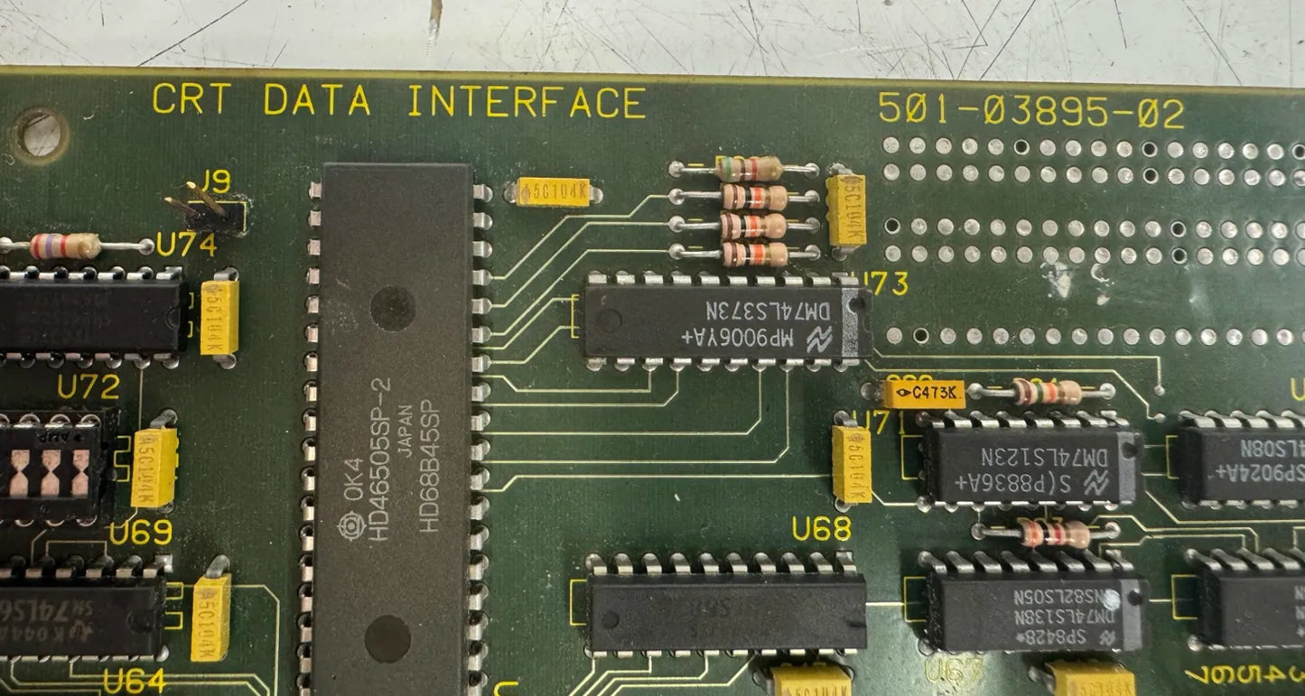 Giddings & Lewis CRT Data Interface Board 501-03895-02