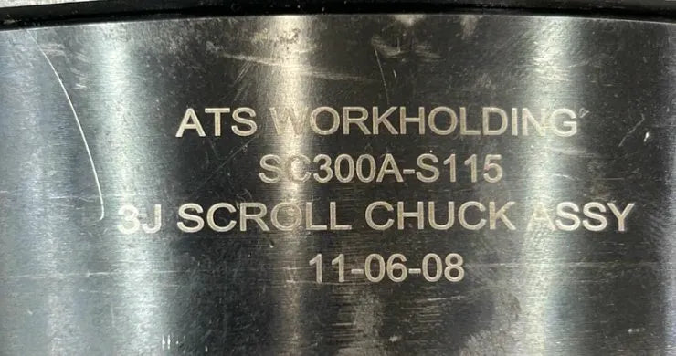 ATS Workholding Scroll True Length Collet Chuck Assembly SC300A-S115 | 1-3/4 in. Collet Capacity