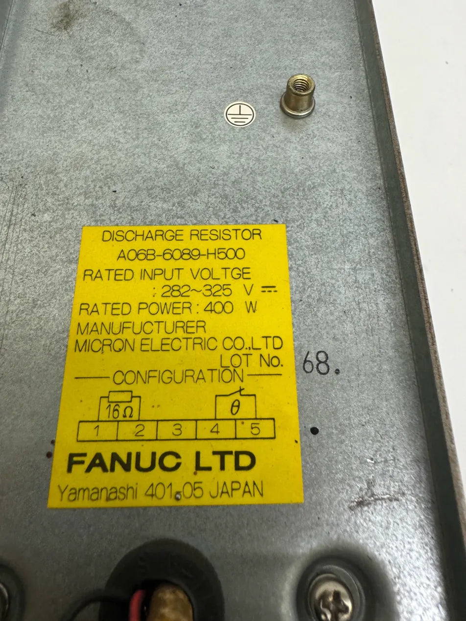Fanuc Discharge Resistor A06B-6089-H500 282 to 325 V DC
