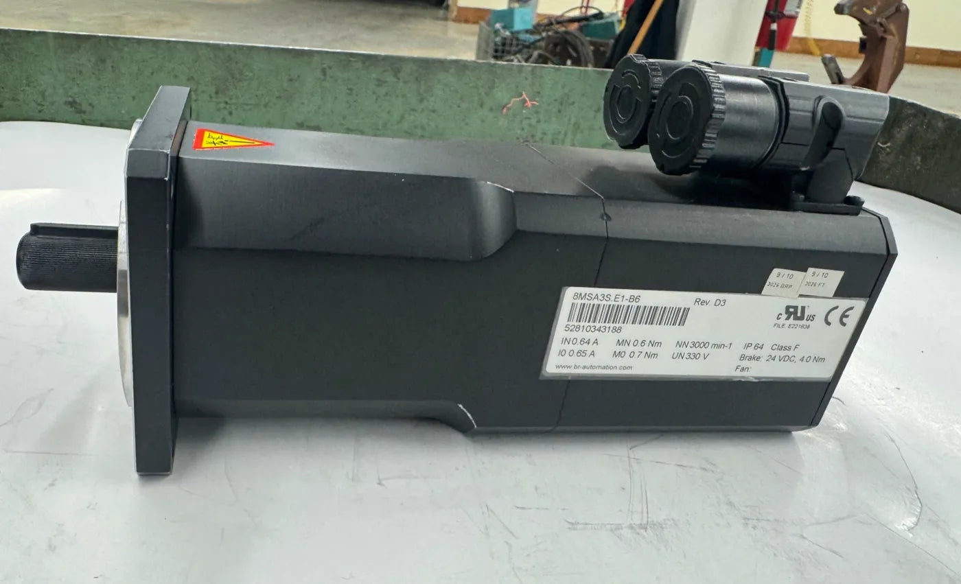 B&R Automation Servo Motor 8MSA3S.E1-B6 - 1 kW 3000 RPM