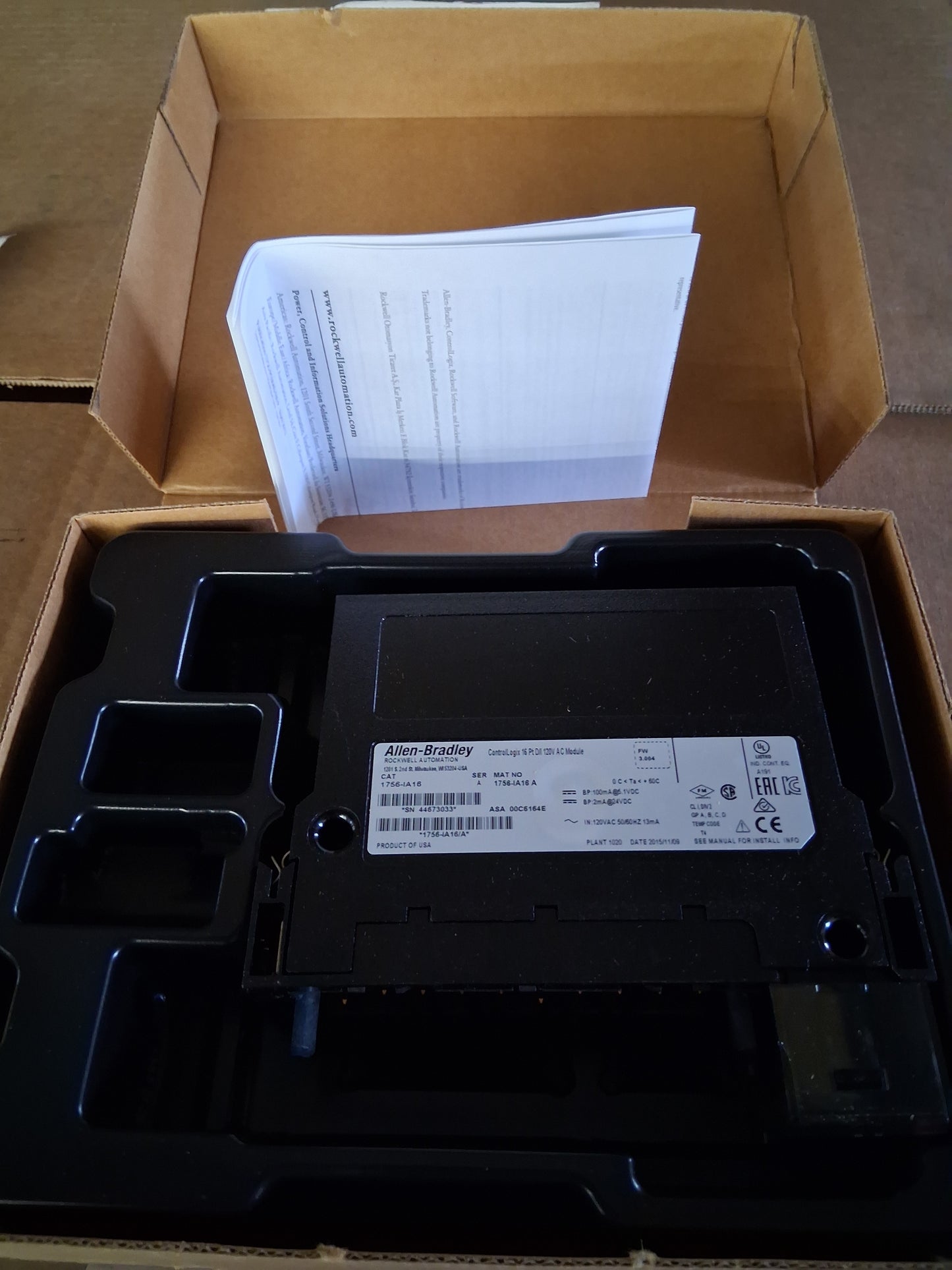 Allen-Bradley Input Module 1756-IA16 120 VAC