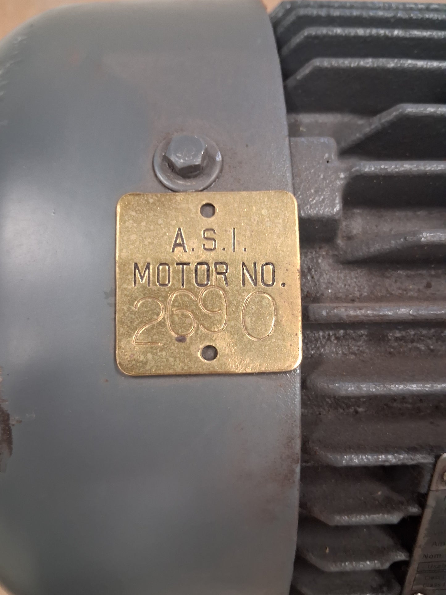 WorldWide Electric Corporation 3 Phase Induction Motor PEWWE1.5-12-182T - 2 HP 1200 RPM
