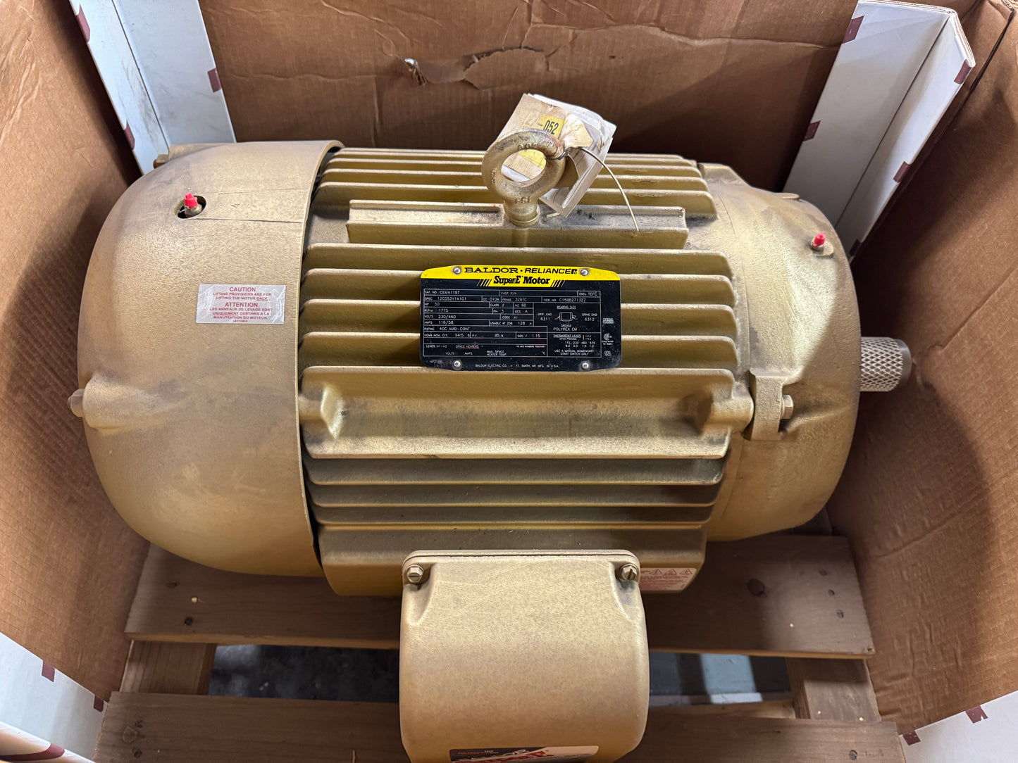 Baldor Reliance AC Motor CEM4115T - 50 HP 1800 RPM